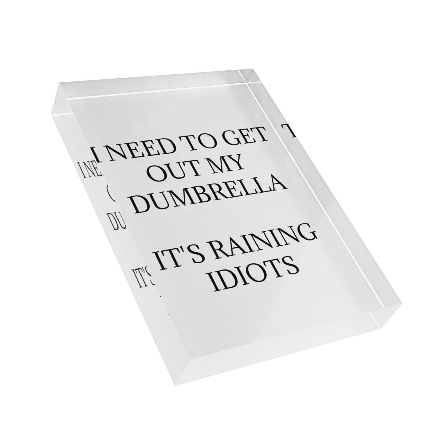 Dumbrella Acrylic Photo Block