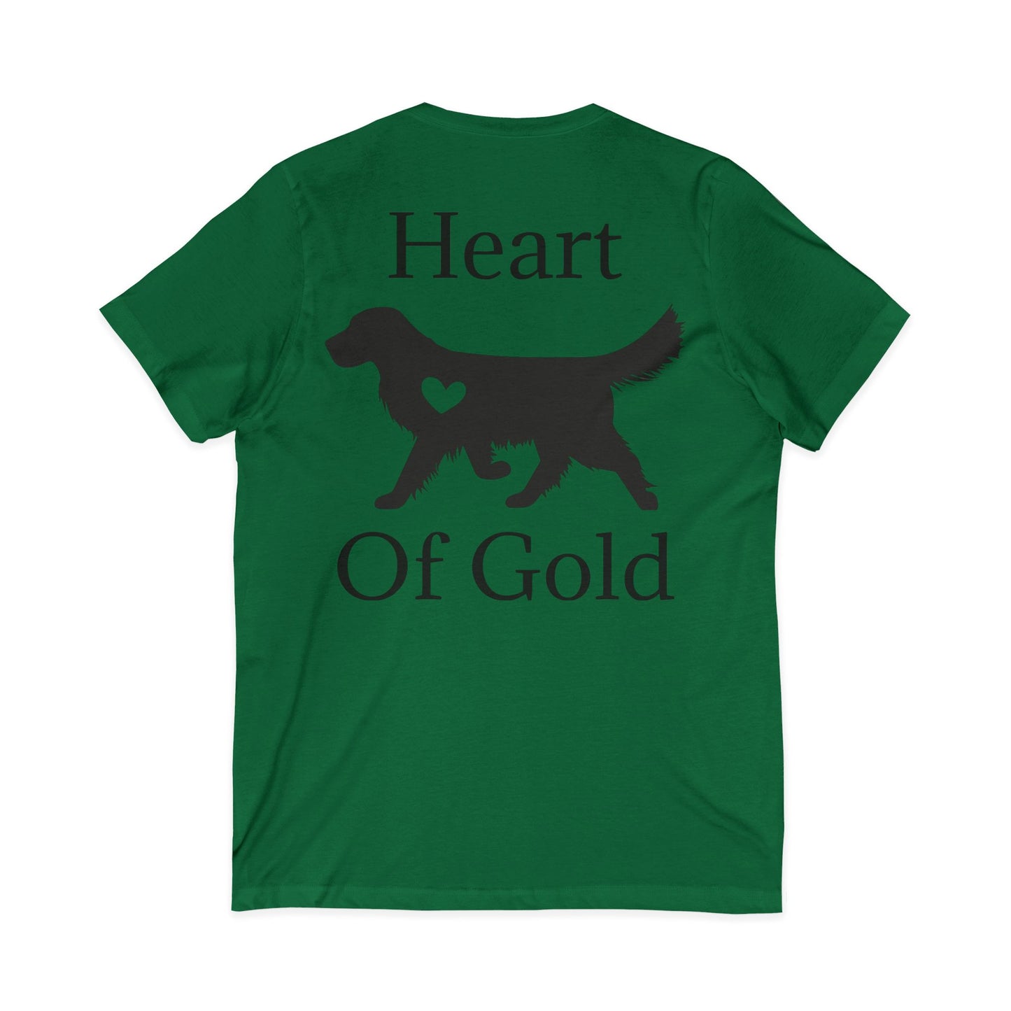 Heart Of Gold Unisex Short Sleeve V-Neck Tee