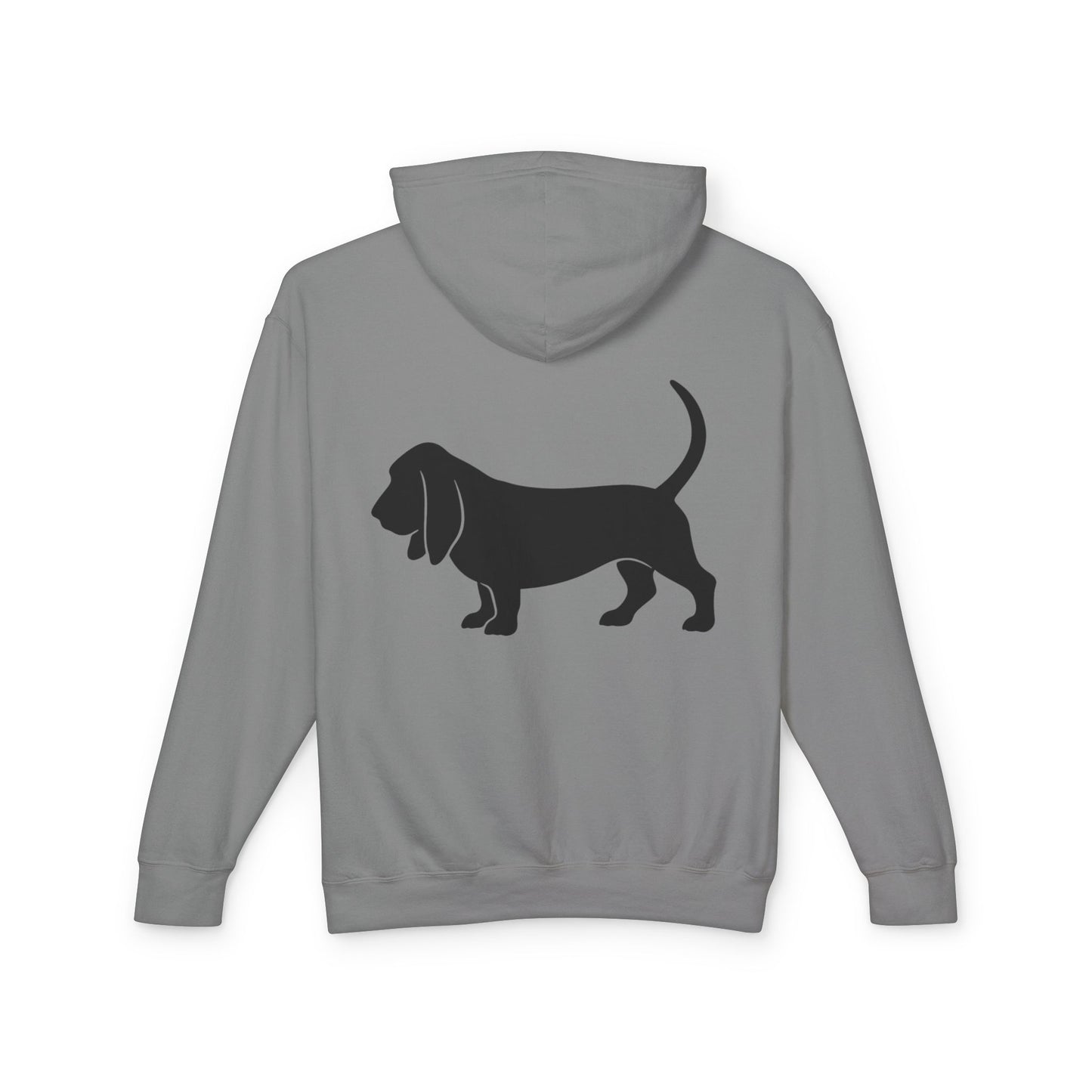 Basset Hound Silhouette Unisex Lightweight Hoodie