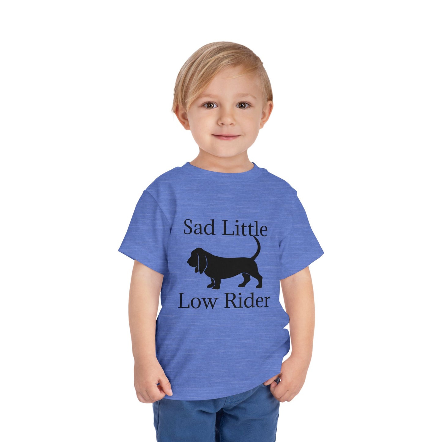 Sad Little Low Rider Toddler Unisex Short Sleeve Crewneck Tee