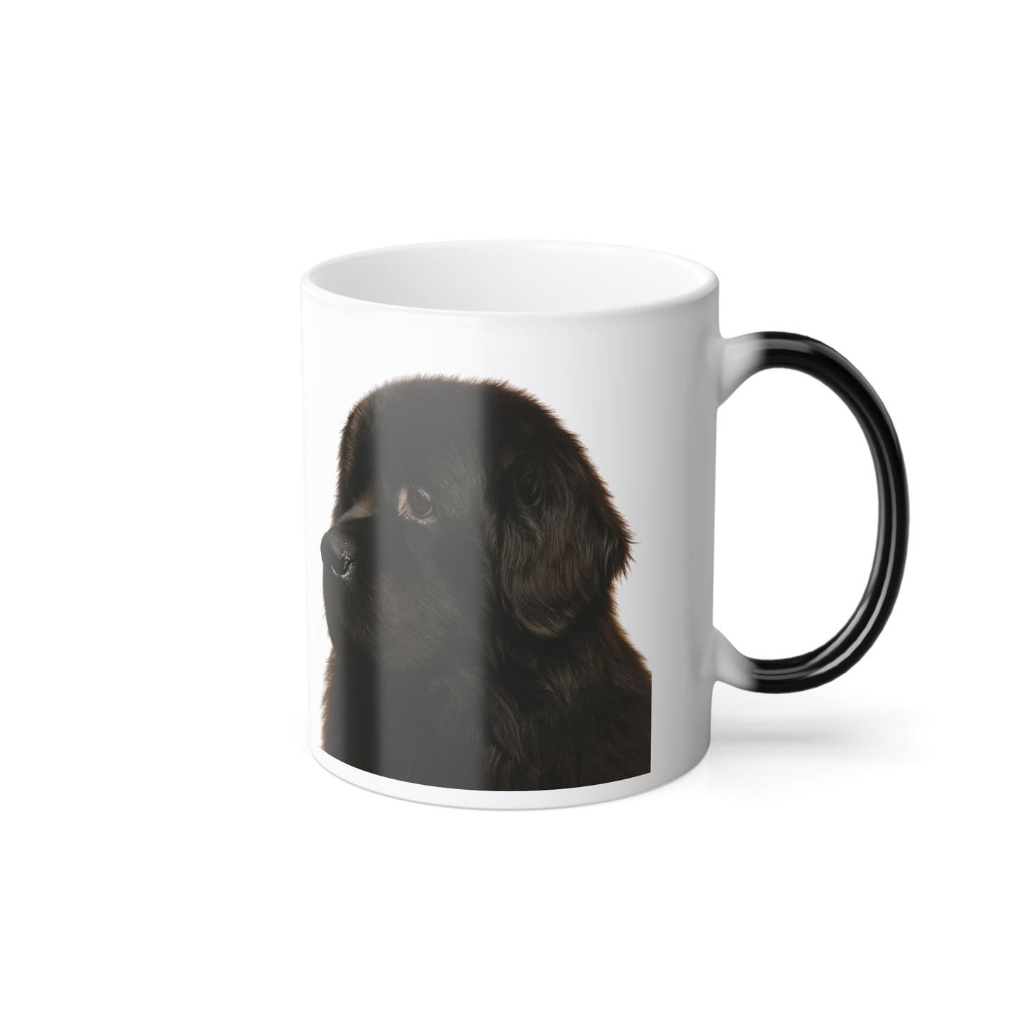 Newfie Head Color Changing Mug