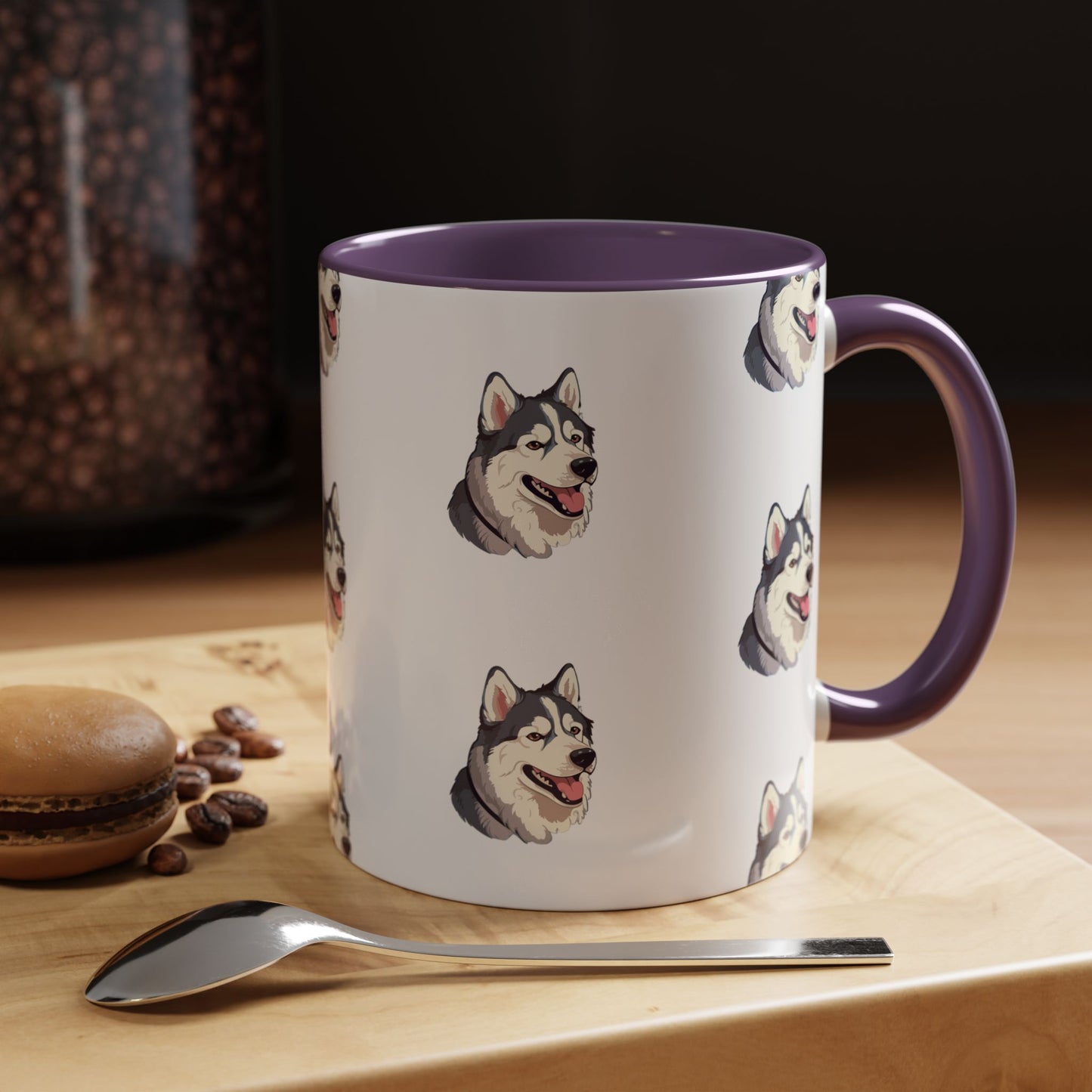 Malamute Head 2-Tone Coffee Mug