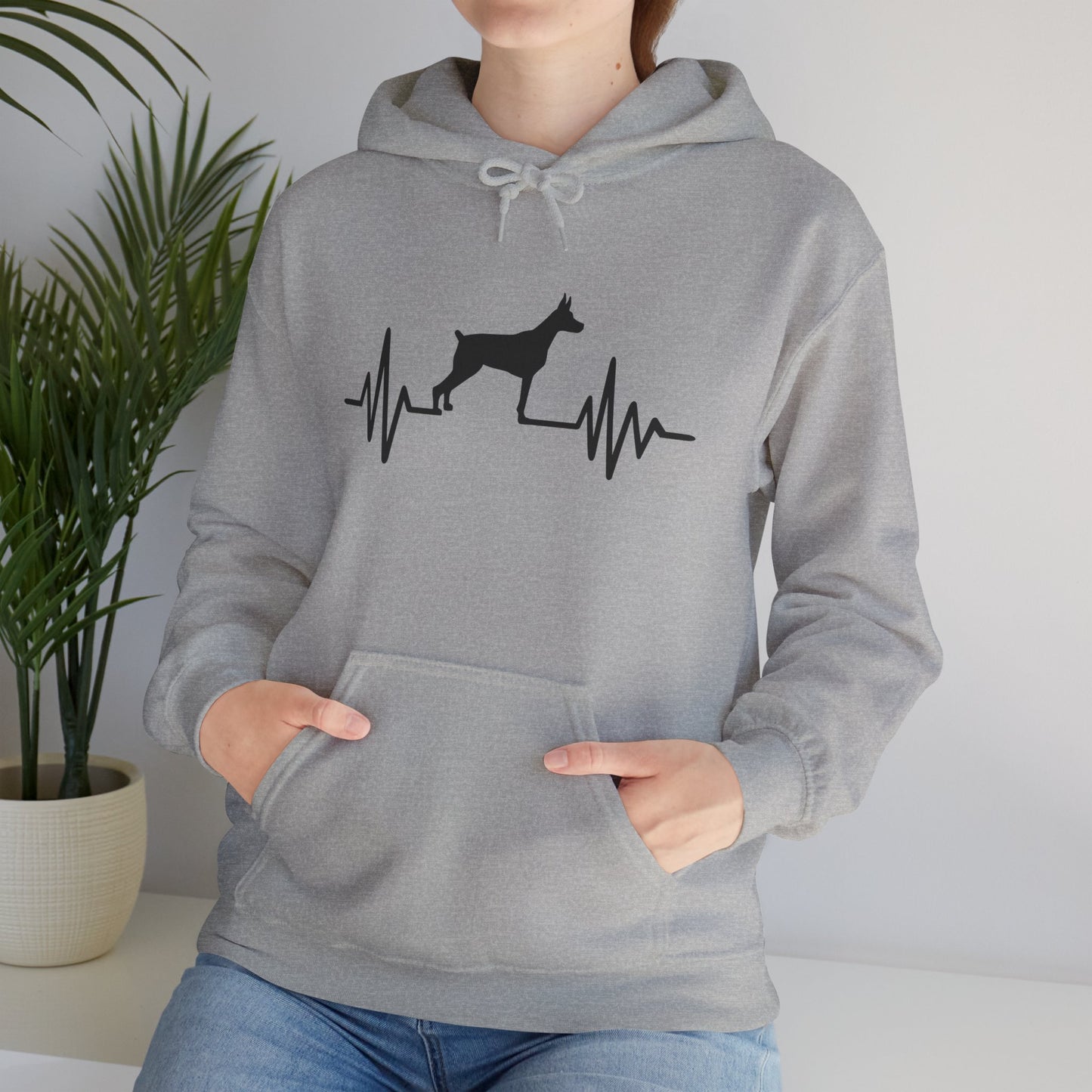 My Heart Beats For Dobermans Unisex Hoodie