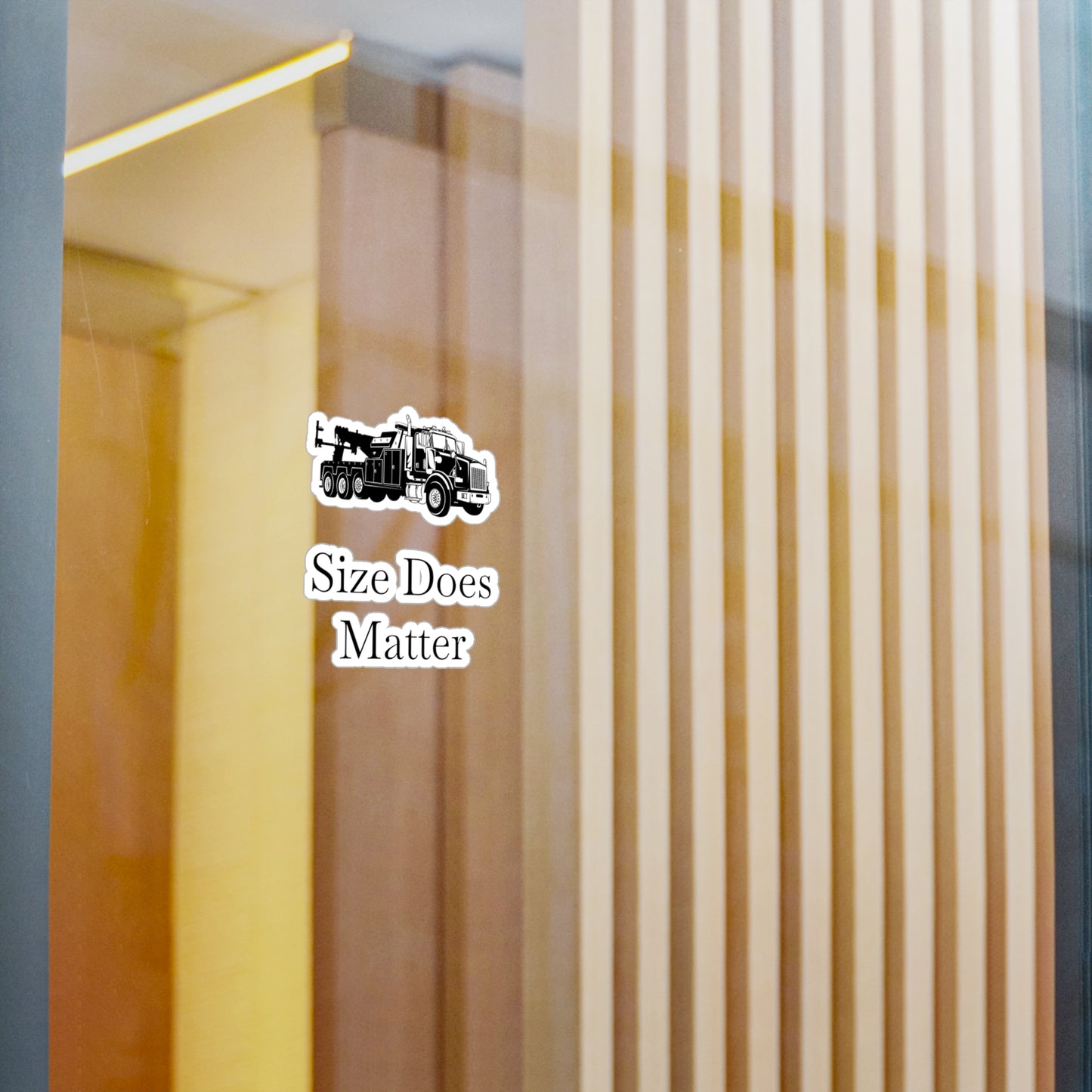 Size Does Matter Vinyl Decal