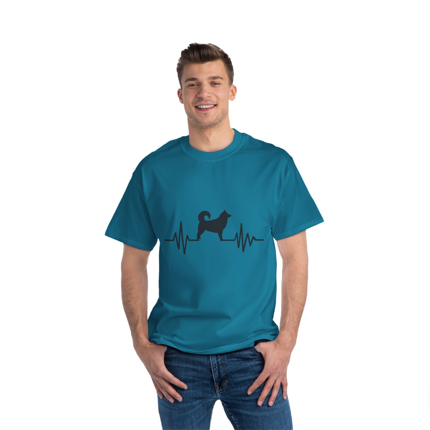 My Heart Beats For Malamutes Men's Short-Sleeve Crewneck Tee