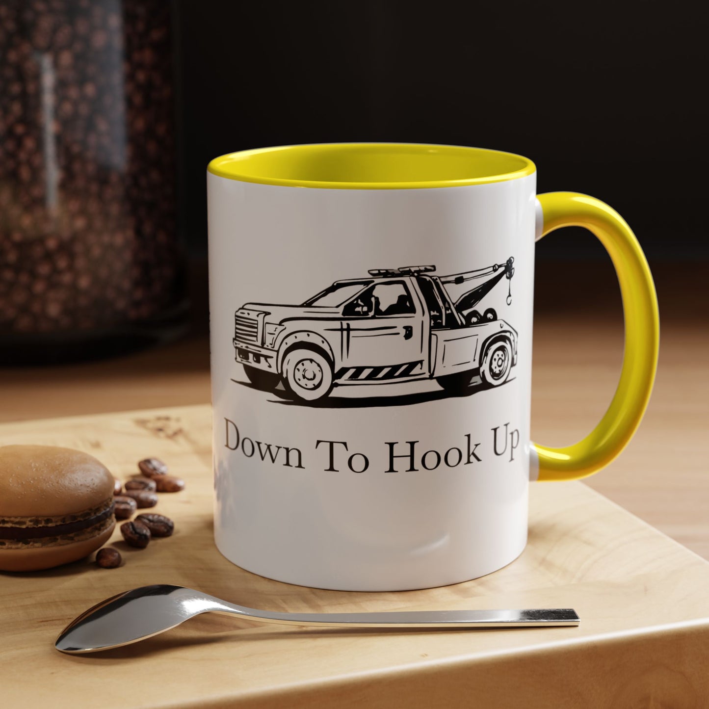 Down To Hook Up 2-Tone Coffee Mug