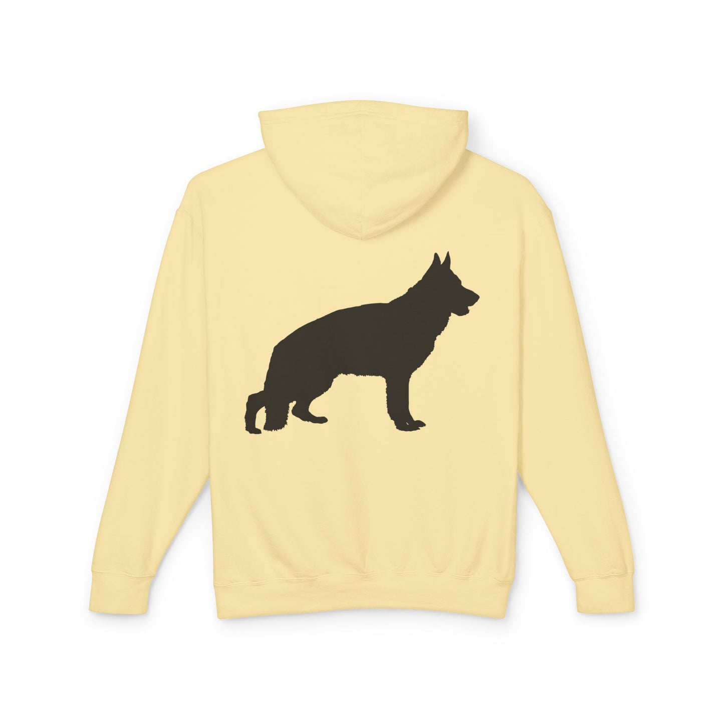 German Shepherd Silhouette Unisex Lightweight Hoodie