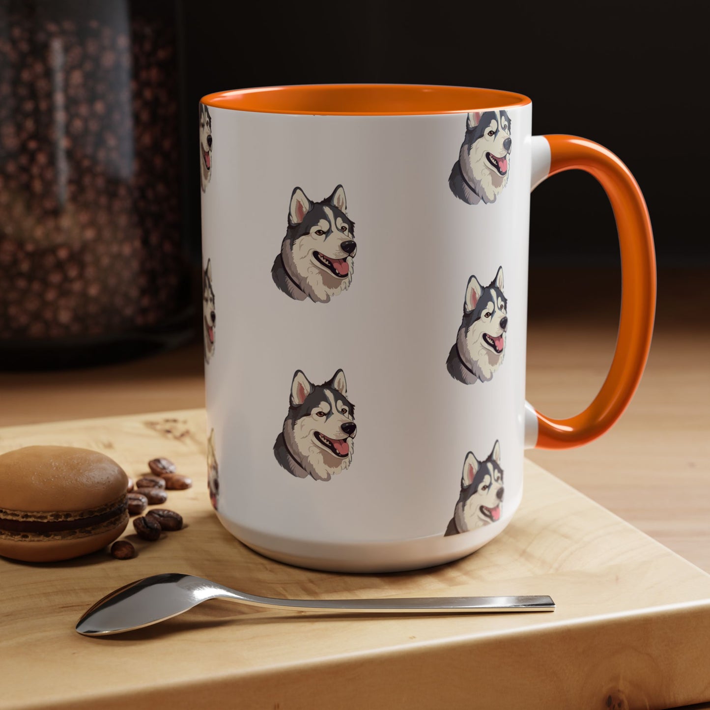 Malamute Head 2-Tone Coffee Mug