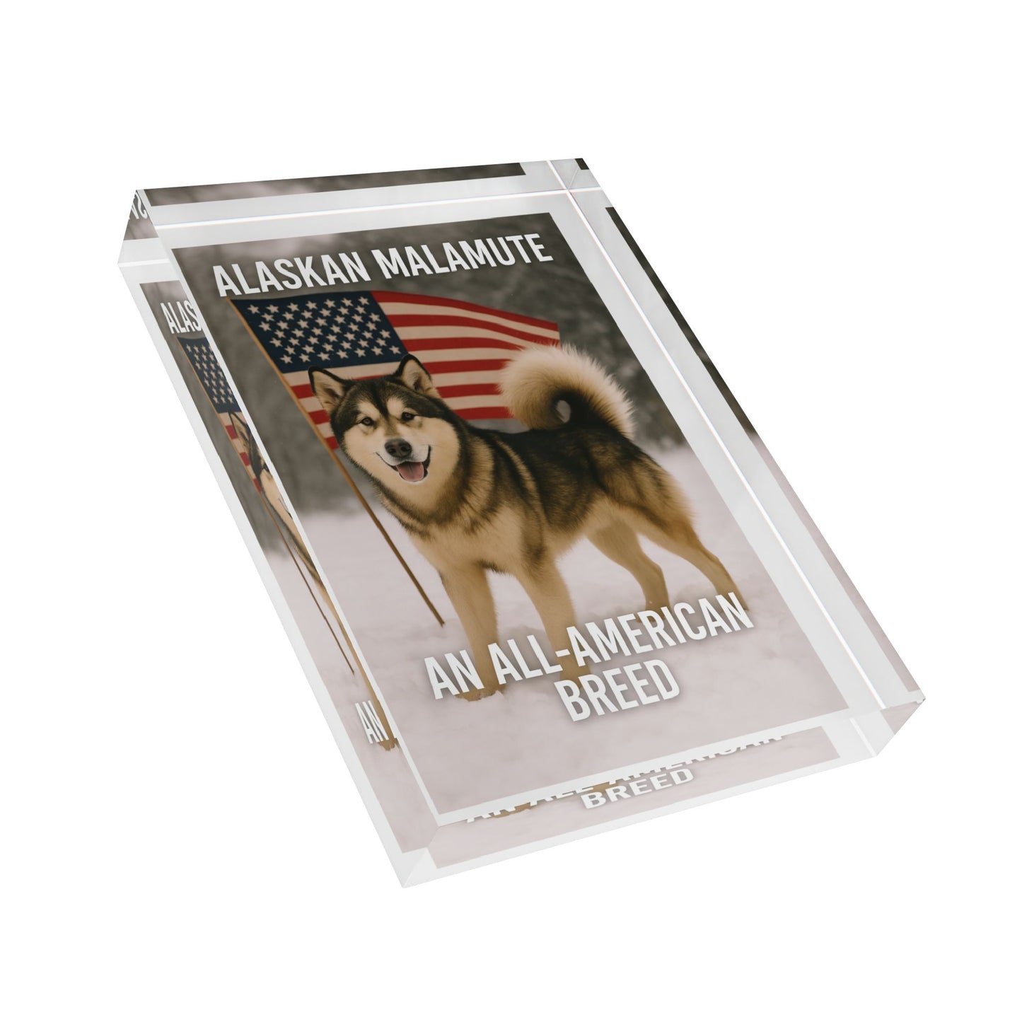 All-American Breed Acrylic Photo Block