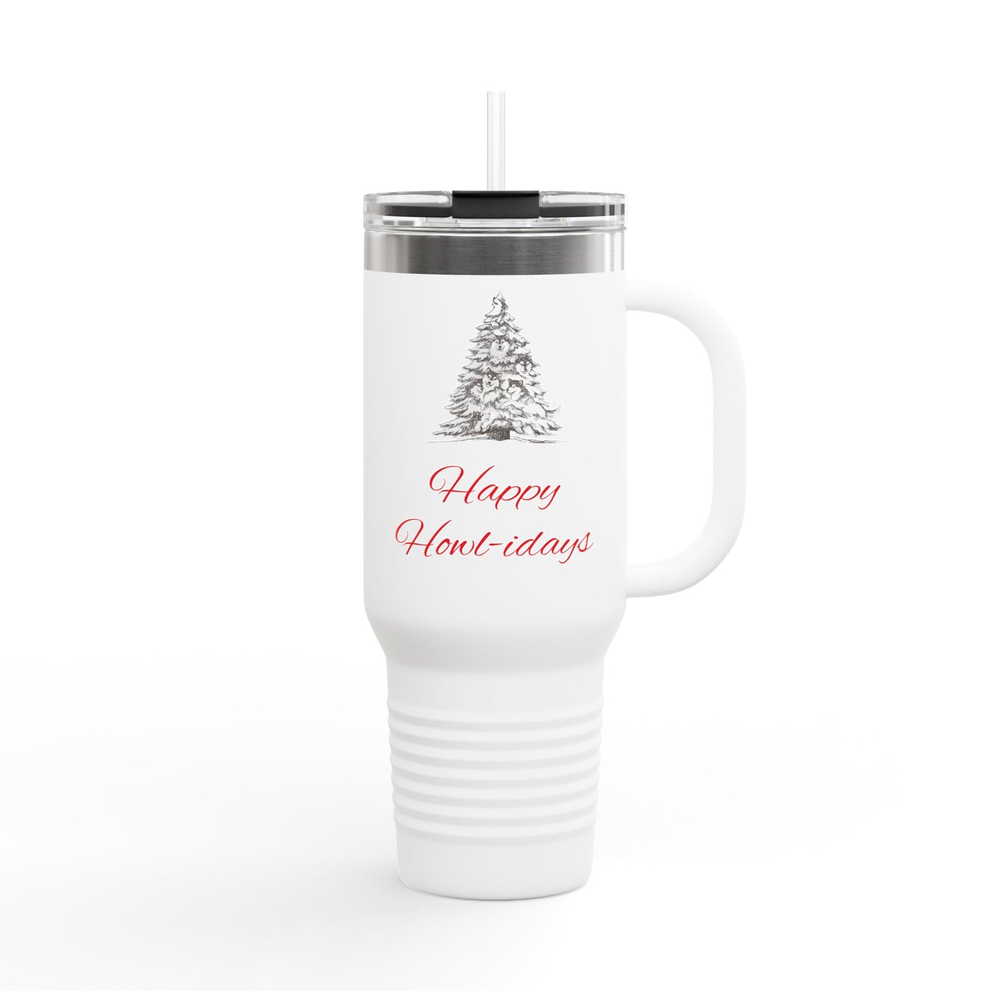 Happy Howl-idays Insulated Travel Mug