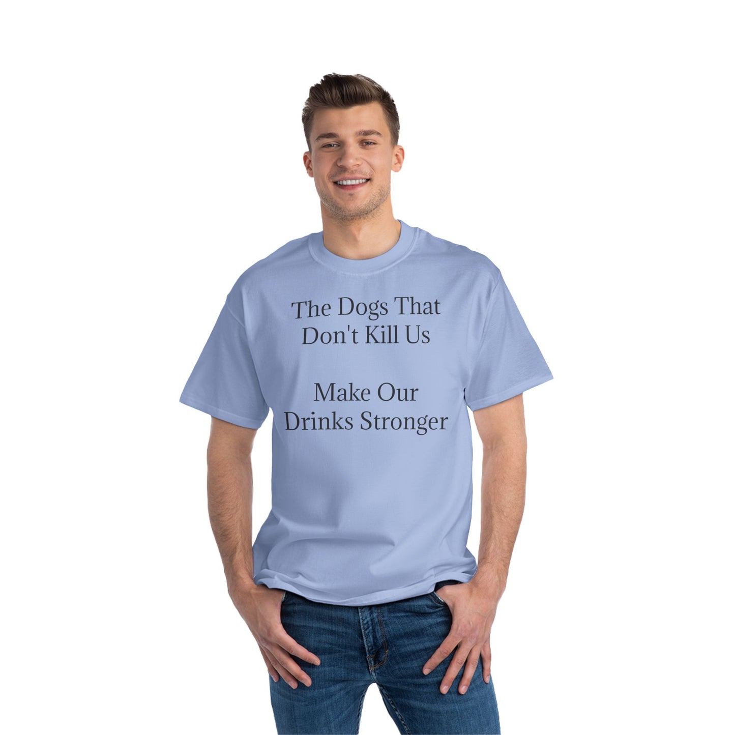 Drinks Stronger Men's Short-Sleeve Crewneck Tee