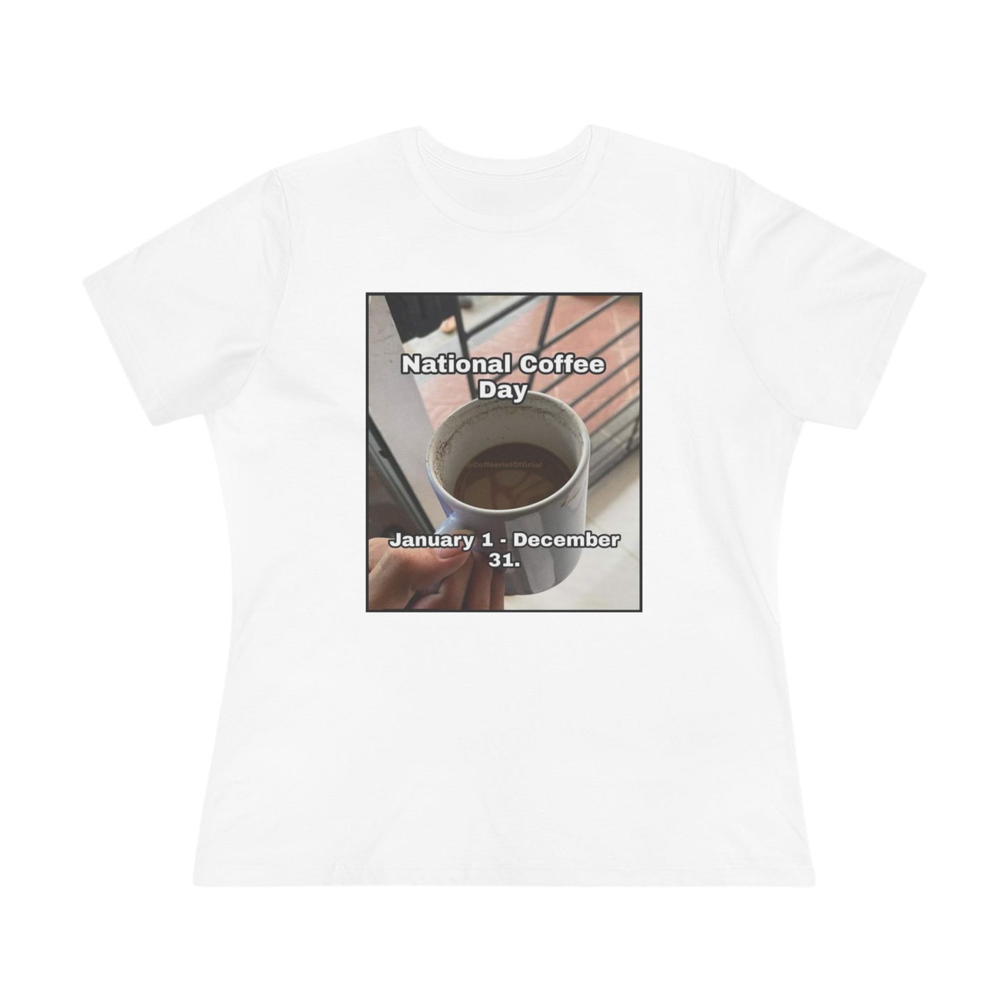 National Coffee Day Women's Short Sleeve Crewneck Tee