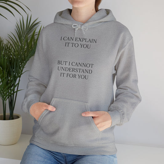 I Cannot Understand It For You Unisex Hoodie