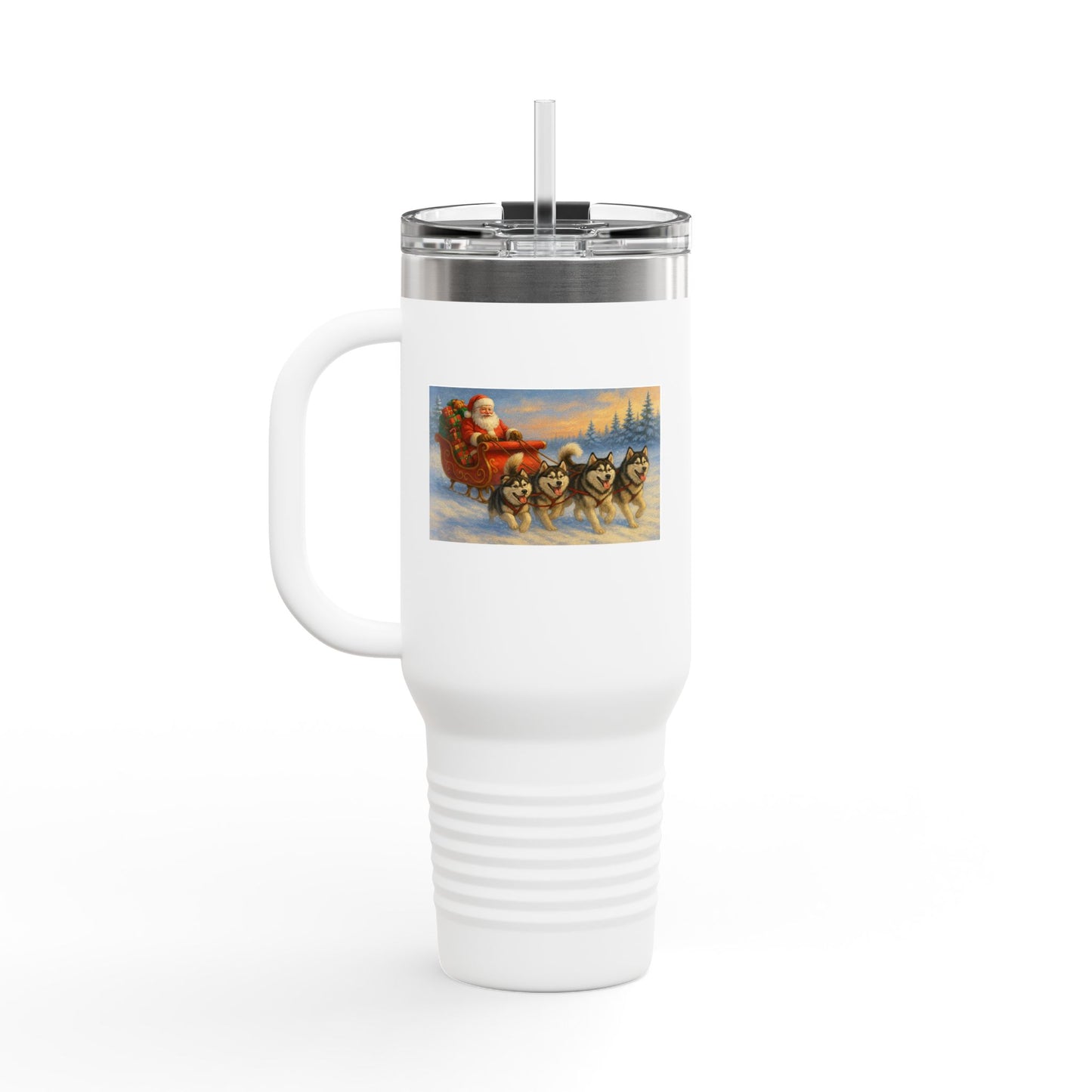 Dashing Through The Snow Insulated Travel Mug