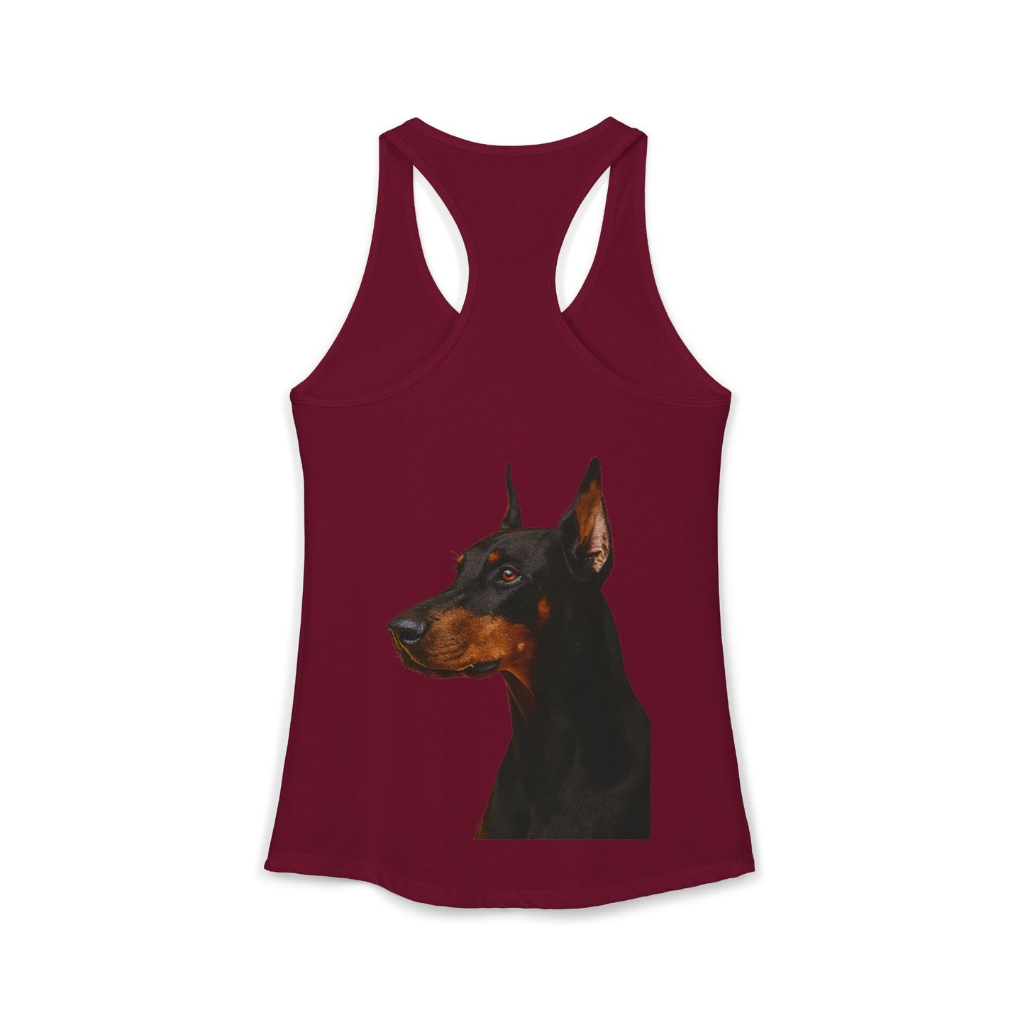 Doberman Head Women's Racerback Tank