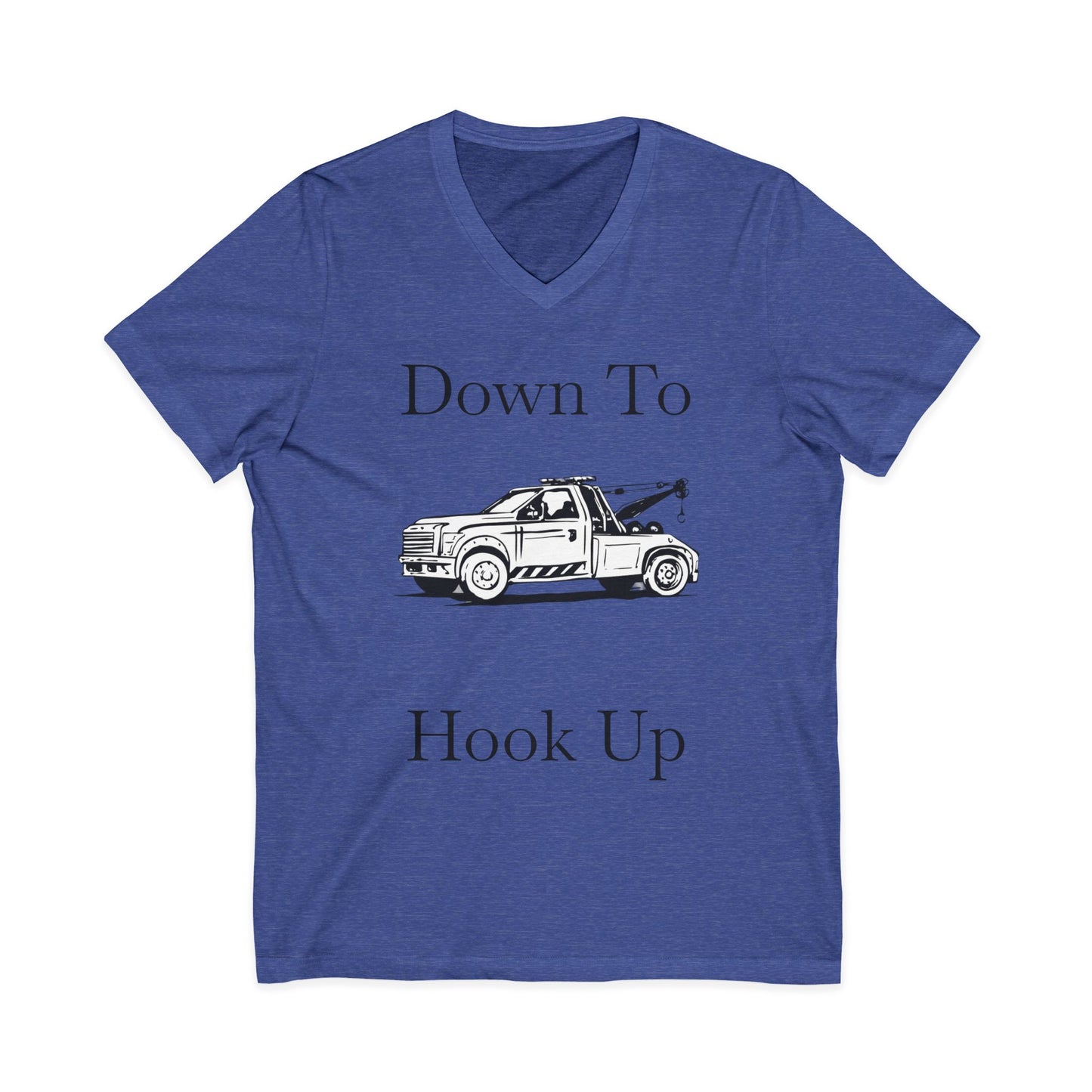 Down To Hook Up Unisex Short Sleeve V-Neck Tee