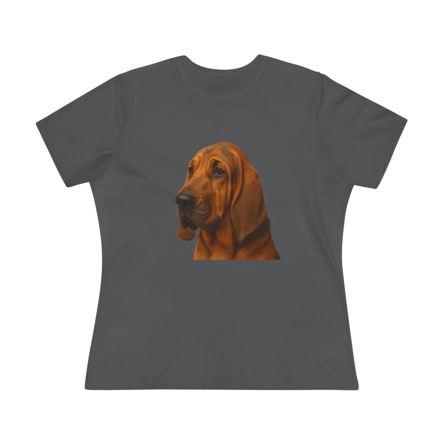 Bloodhound Head Women's Short Sleeve Crewneck Tee