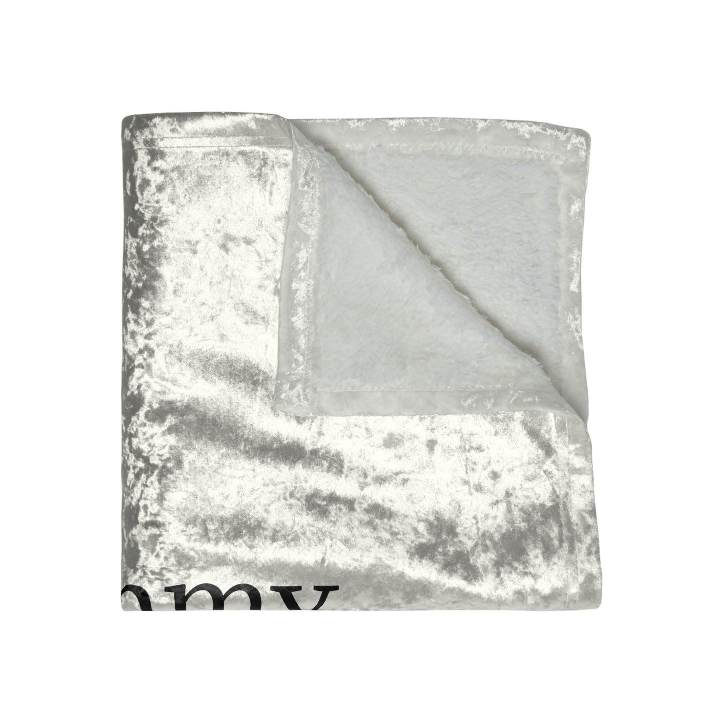 Sammy Smile Crushed Velvet Blanket