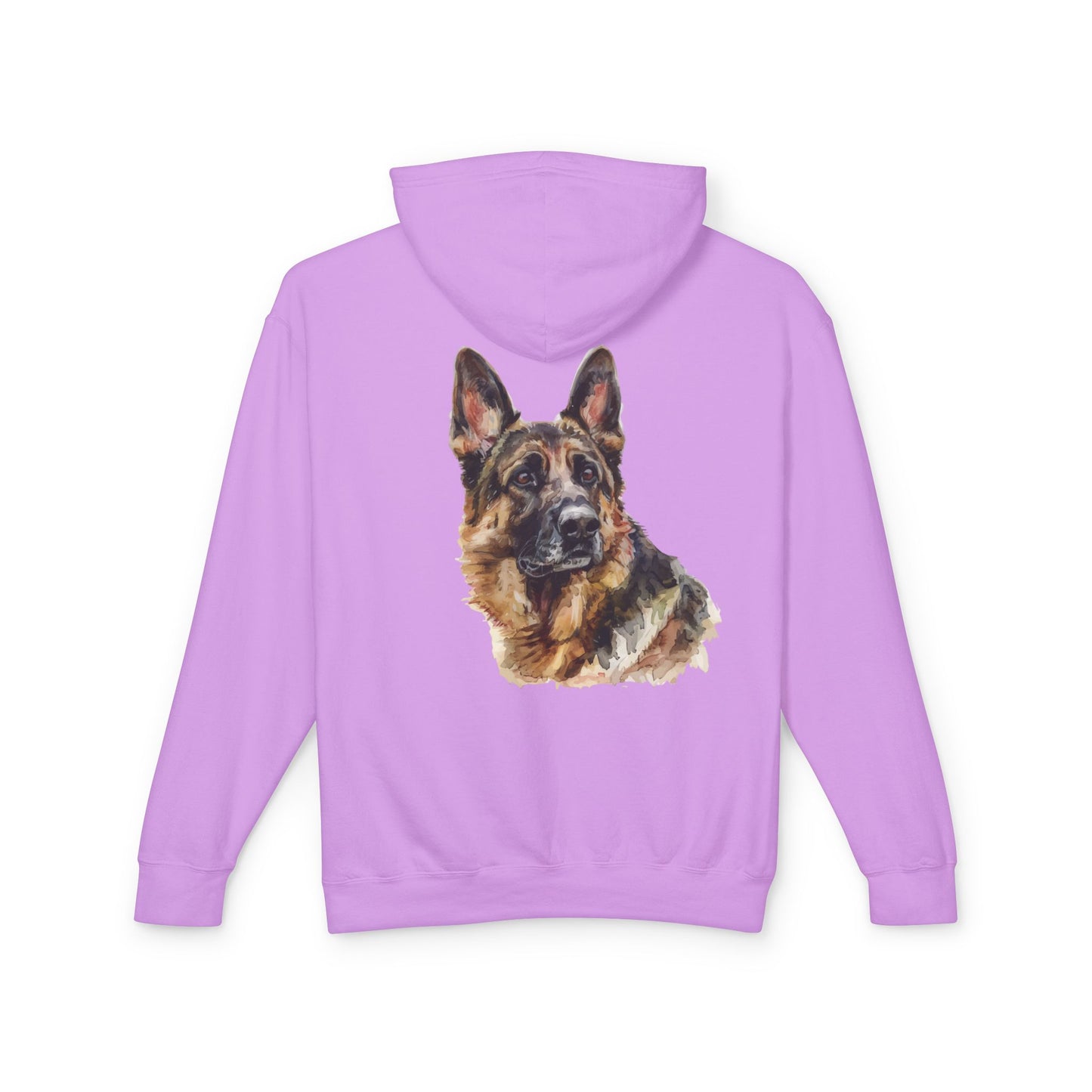 German Shepherd Head Unisex Lightweight Hoodie