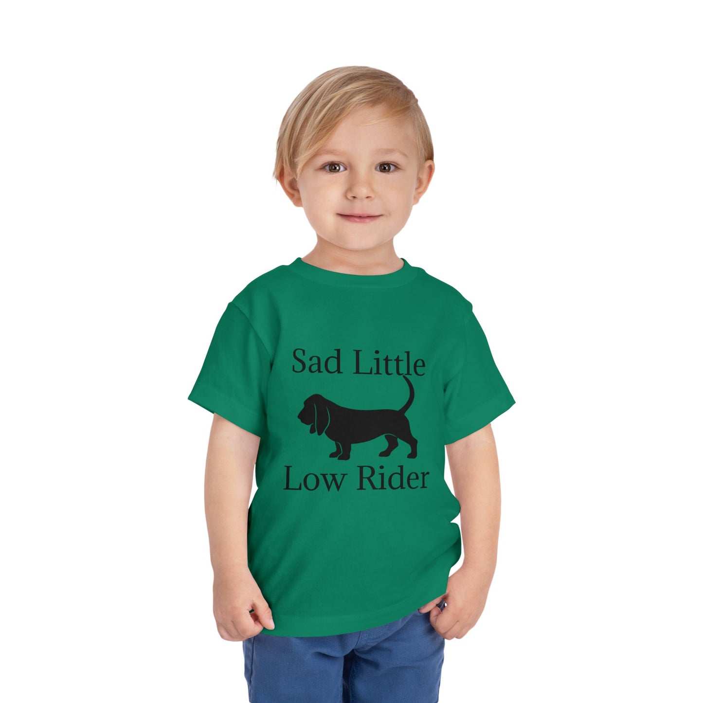Sad Little Low Rider Toddler Unisex Short Sleeve Crewneck Tee