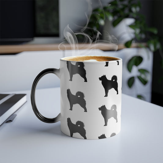 Malamute Silhouette Color Changing Mug