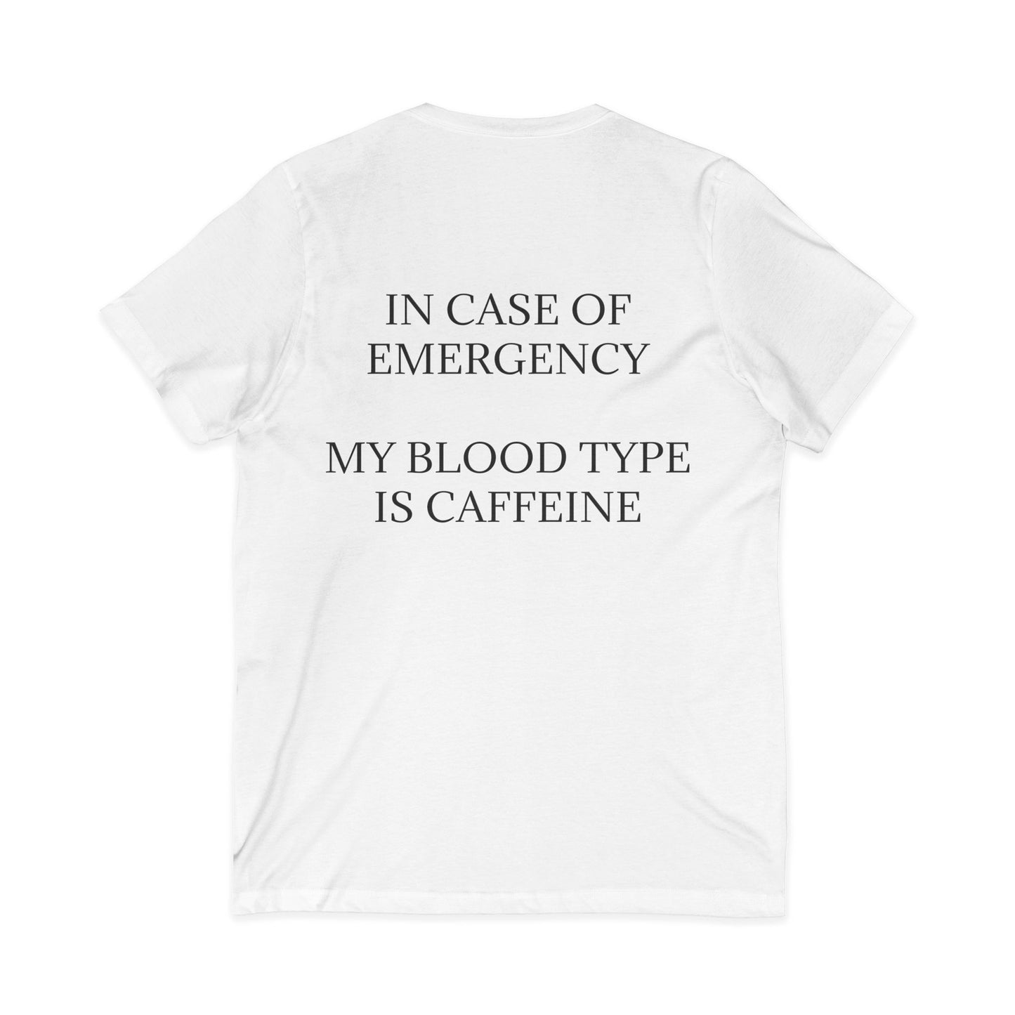 Blood Type Unisex Short Sleeve V-Neck Tee