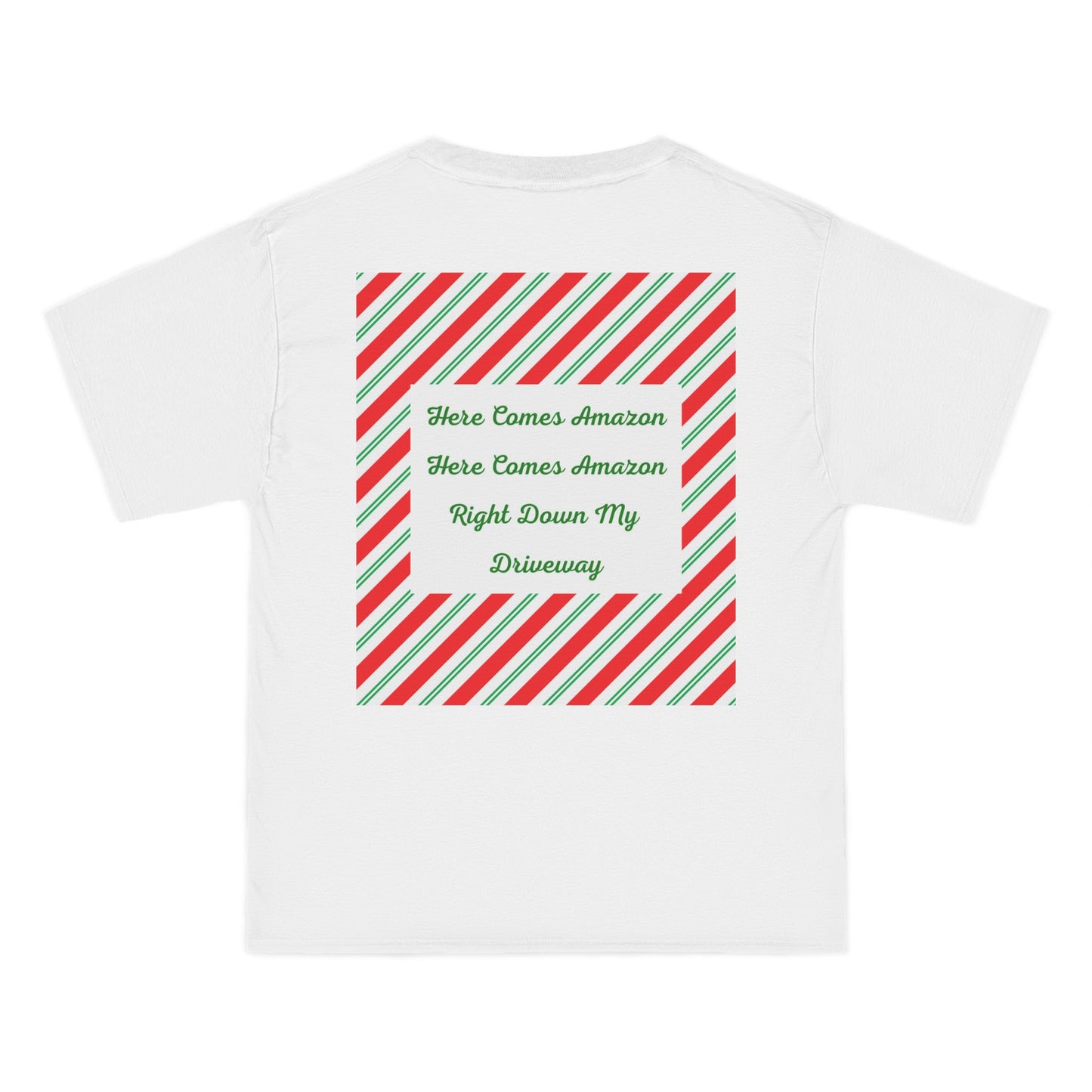 Here Comes Amazon Men's Short-Sleeve Crewneck Tee