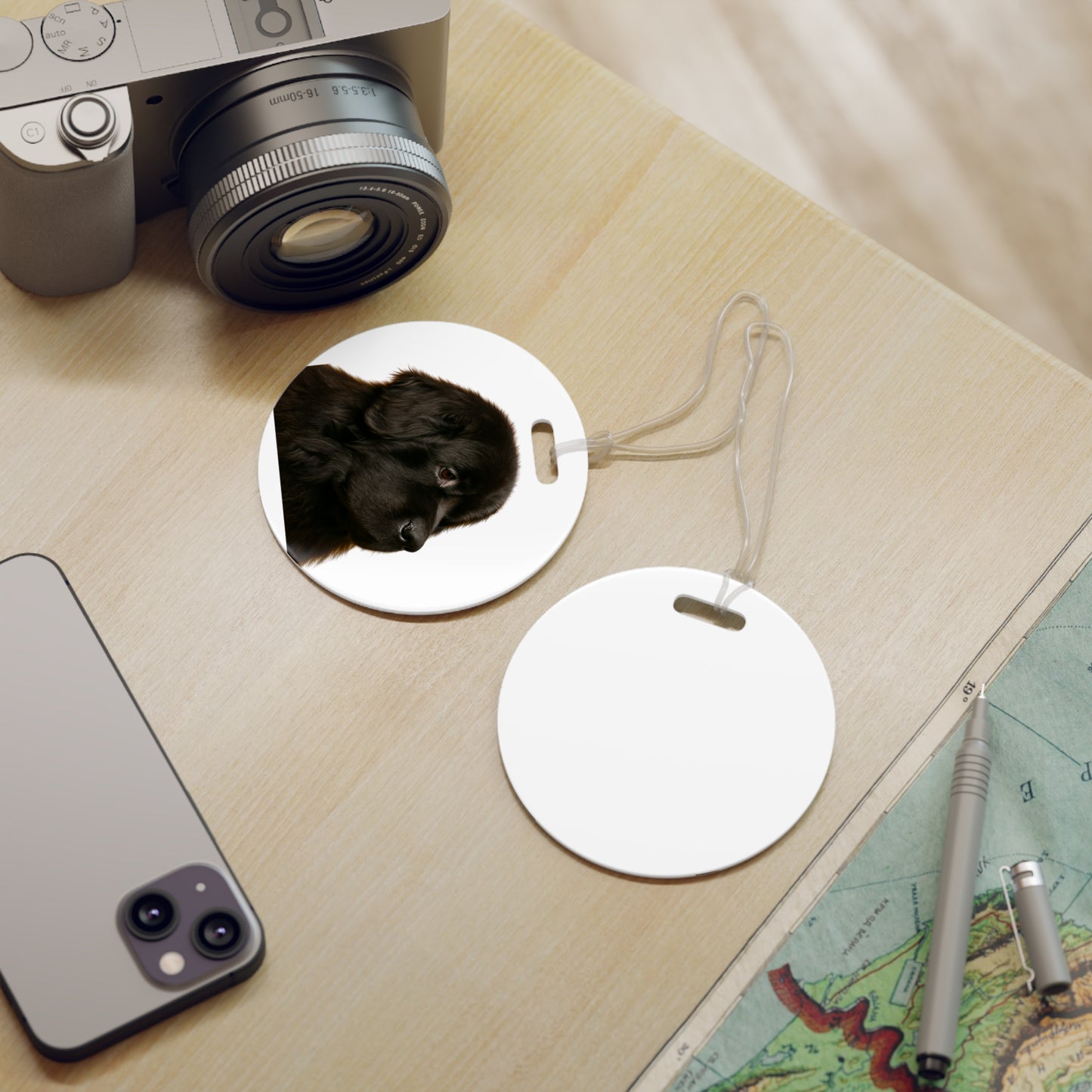 Newfie Head Luggage Tag