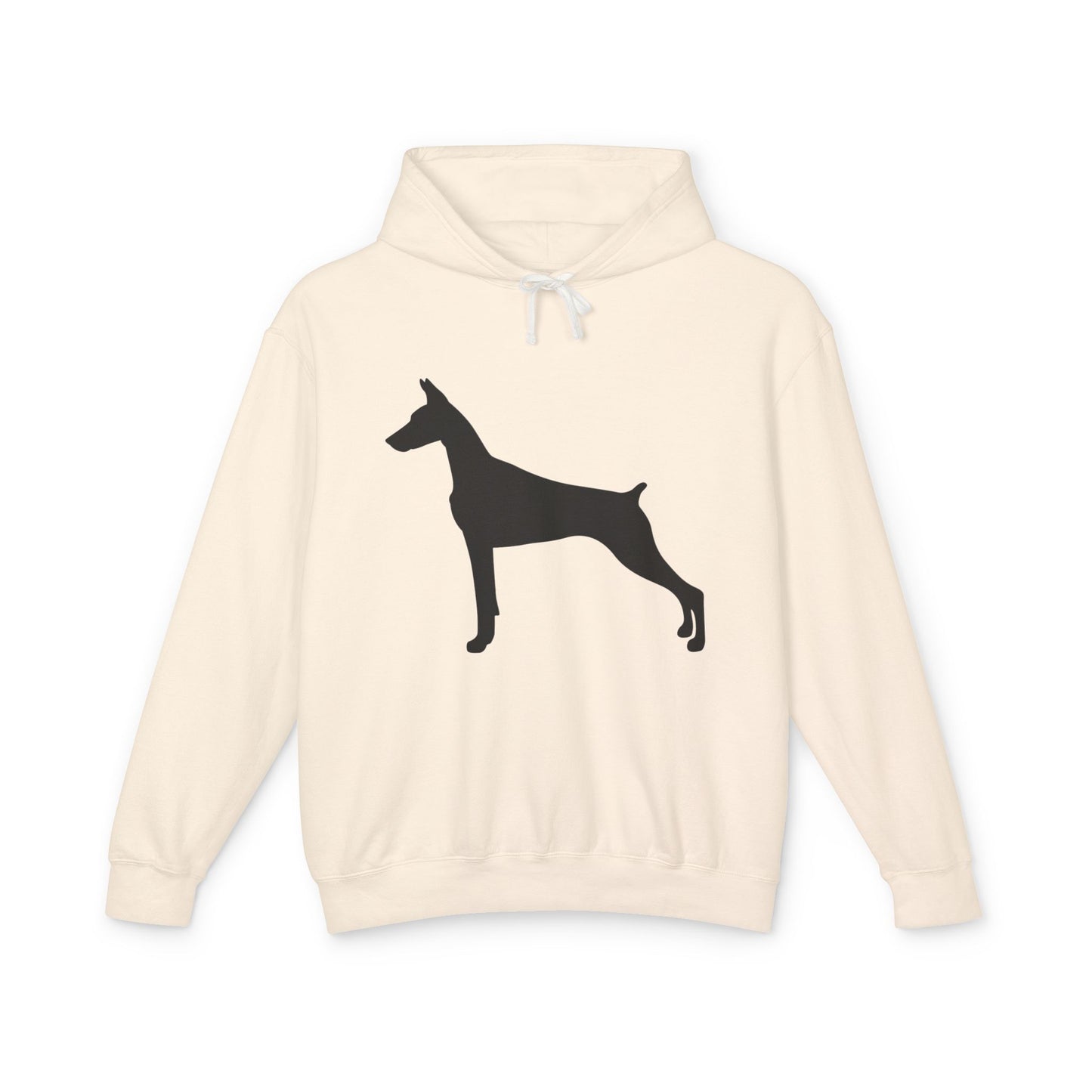 Doberman Silhouette Unisex Lightweight Hoodie