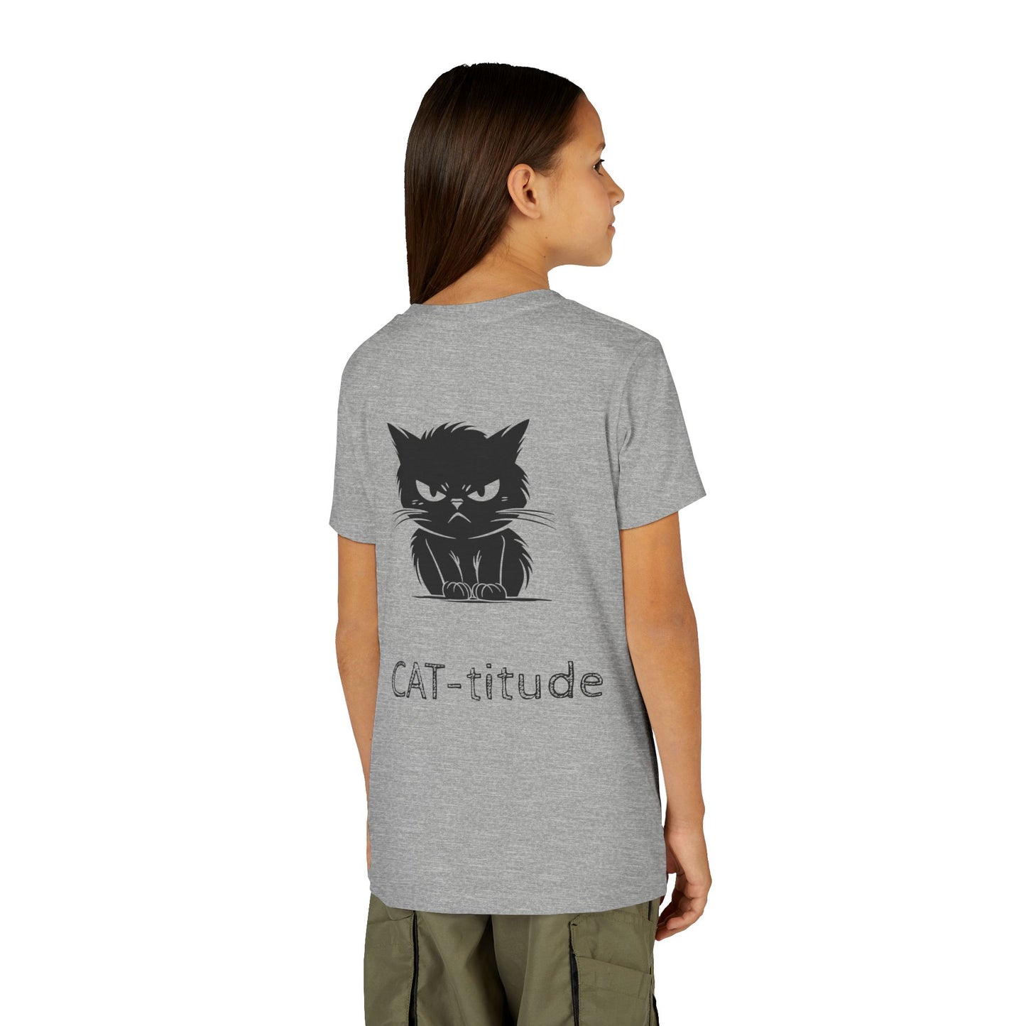 CAT-titude Youth Unisex Short Sleeve Crewneck Tee