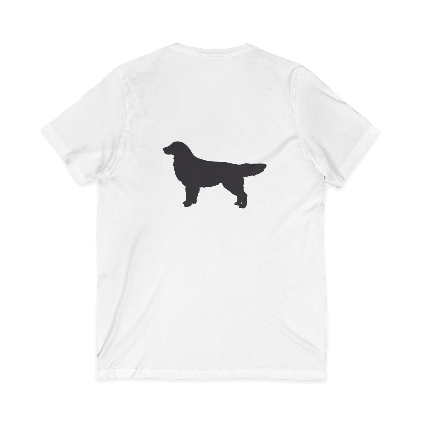 Golden Silhouette Unisex Short Sleeve V-Neck Tee