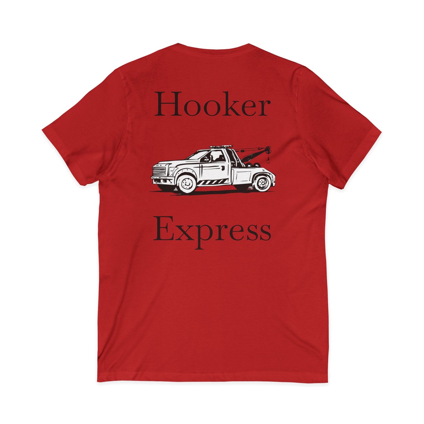 H**ker Express Wheel Lift Tow Truck Unisex Short Sleeve V-Neck Tee
