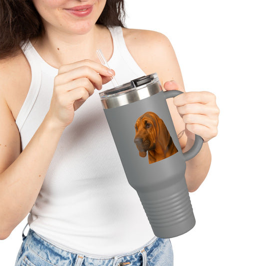 Bloodhound Head Insulated Travel Mug