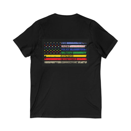 First Responder Unisex Short Sleeve V-Neck Tee