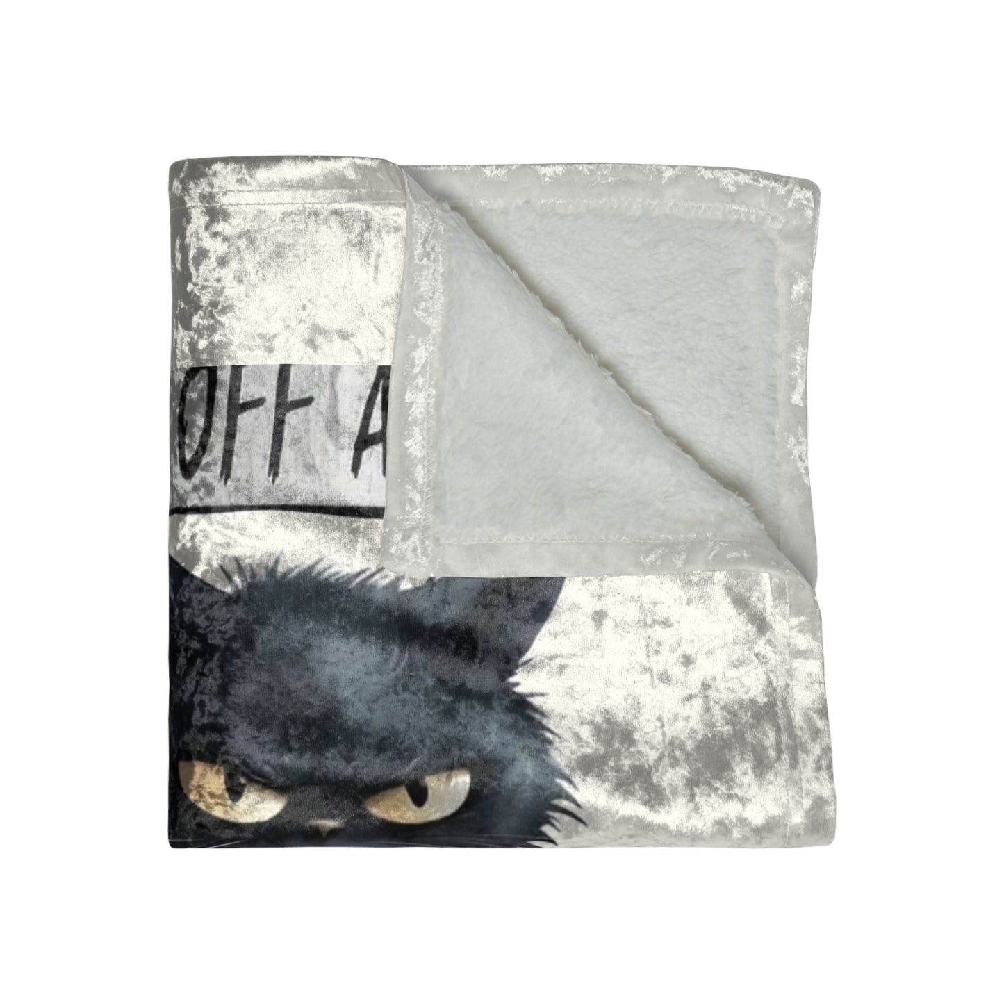 Duct, Duct, Tape Crushed Velvet Blanket