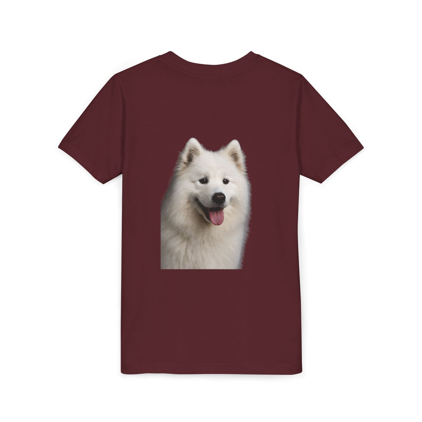 Samoyed Head Youth Unisex Short Sleeve Crewneck Tee