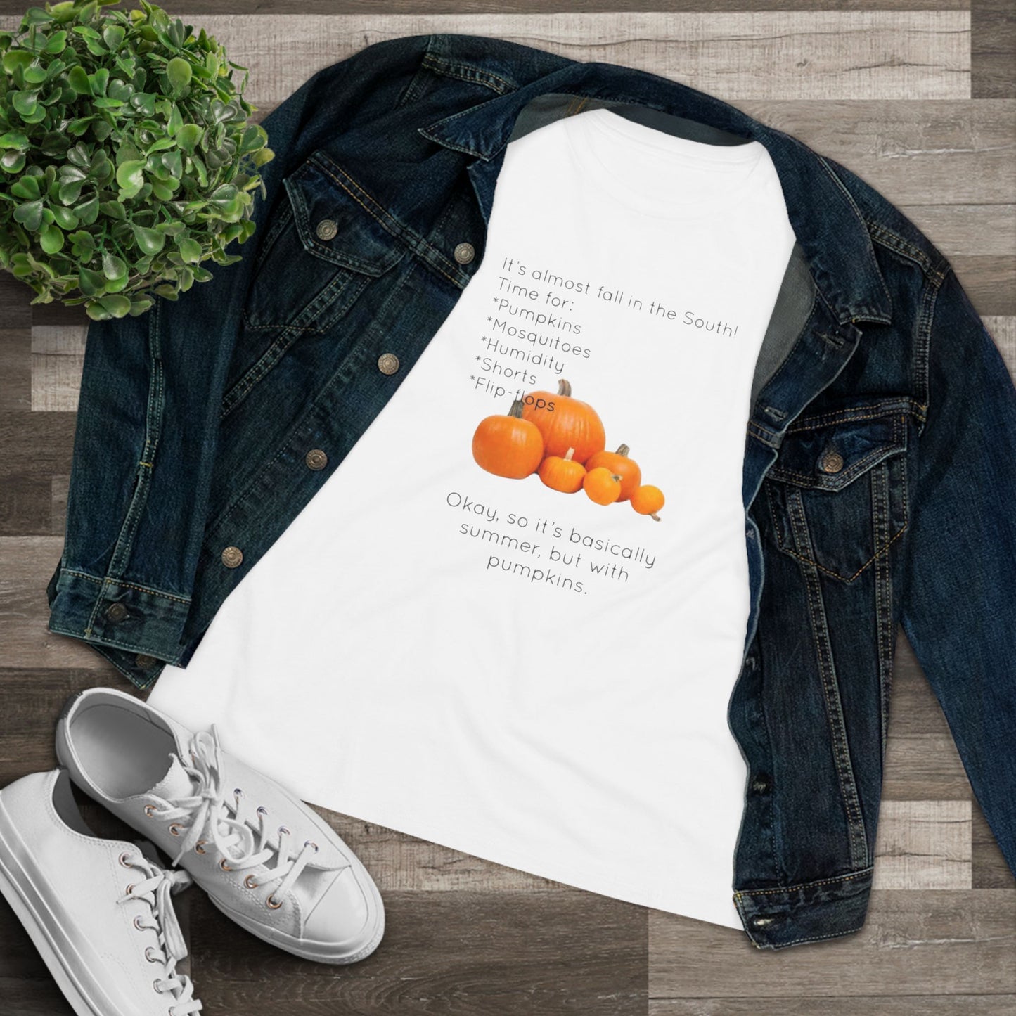 Fall In The South Women's Short Sleeve Crewneck Tee