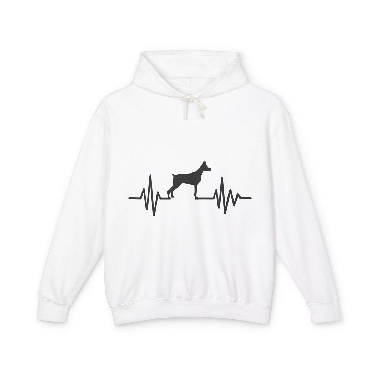 My Heart Beats For Dobermans Unisex Lightweight Hoodie