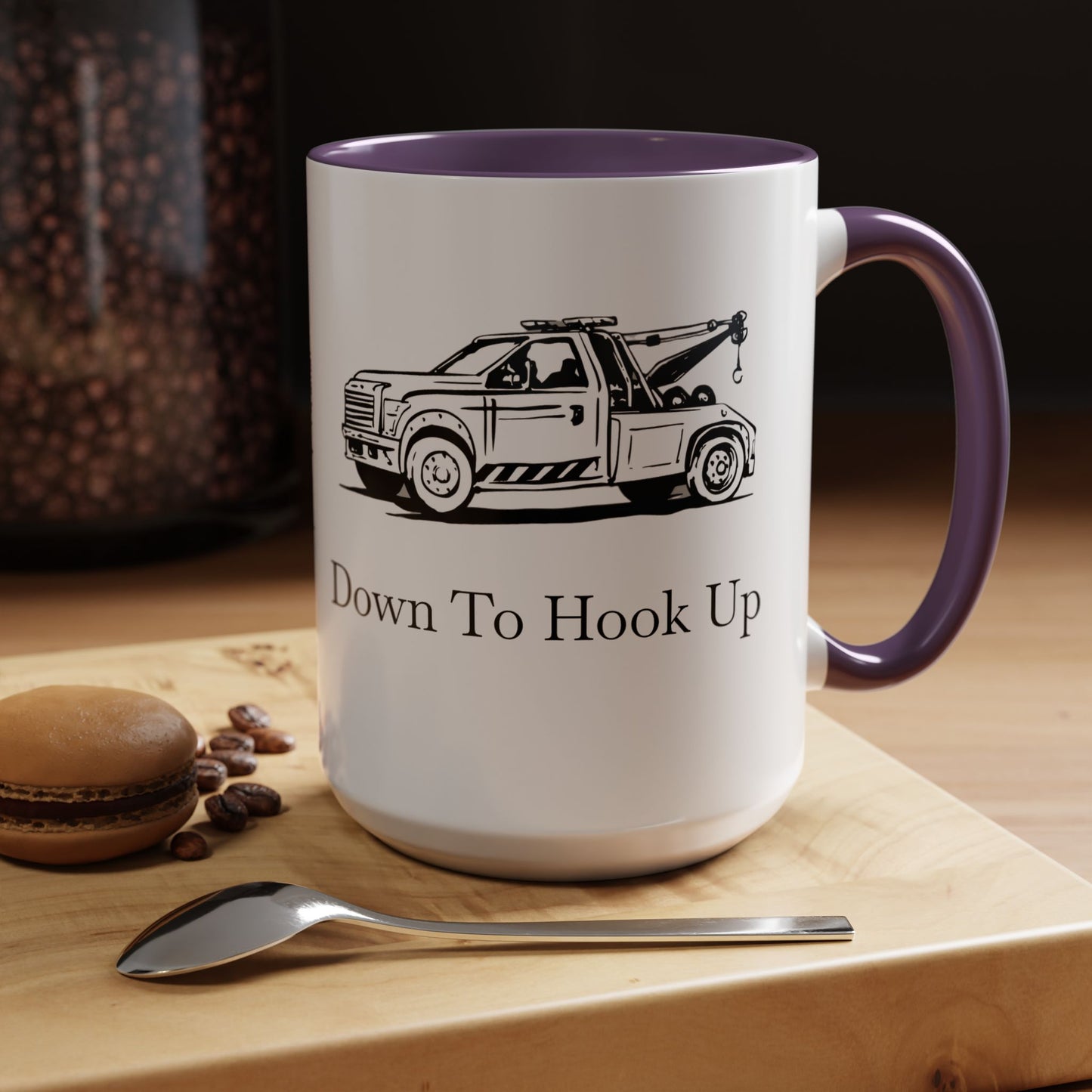 Down To Hook Up 2-Tone Coffee Mug