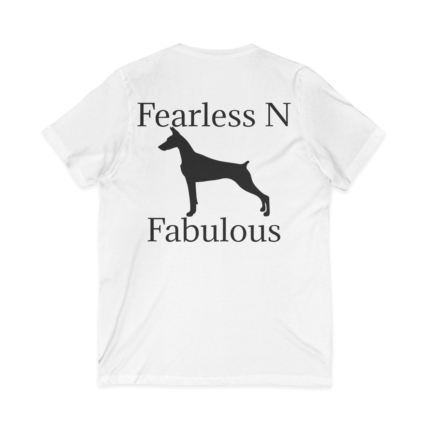 Fearless N Fabulous Unisex Short Sleeve V-Neck Tee