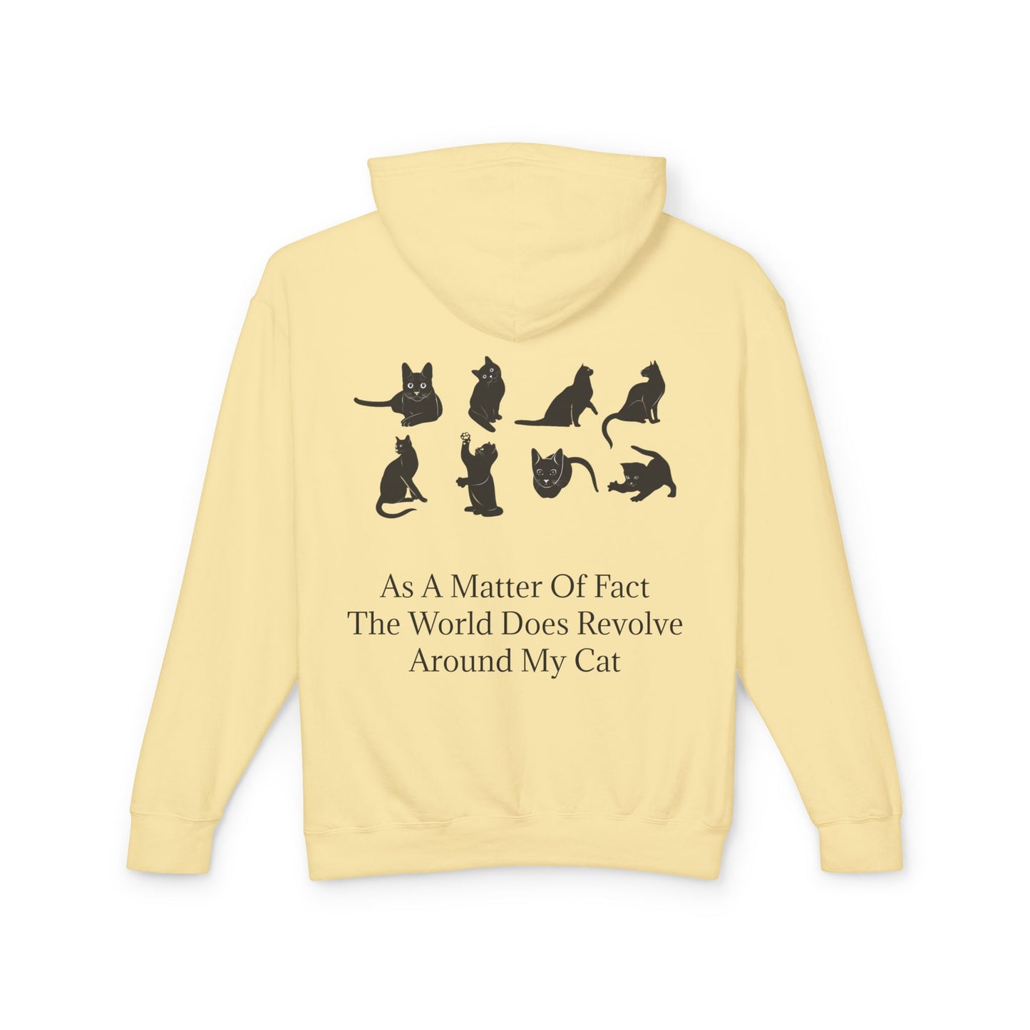 Matter Of Fact Cat Unisex Lightweight Hoodie