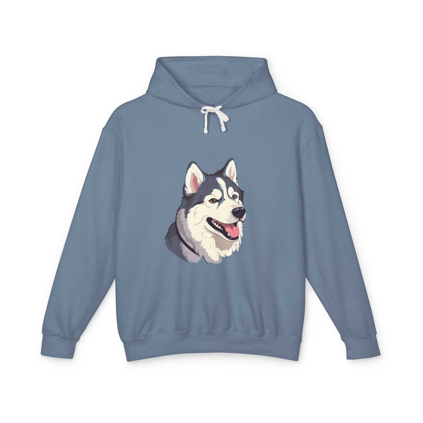 Malamute Head Unisex Lightweight Hoodie