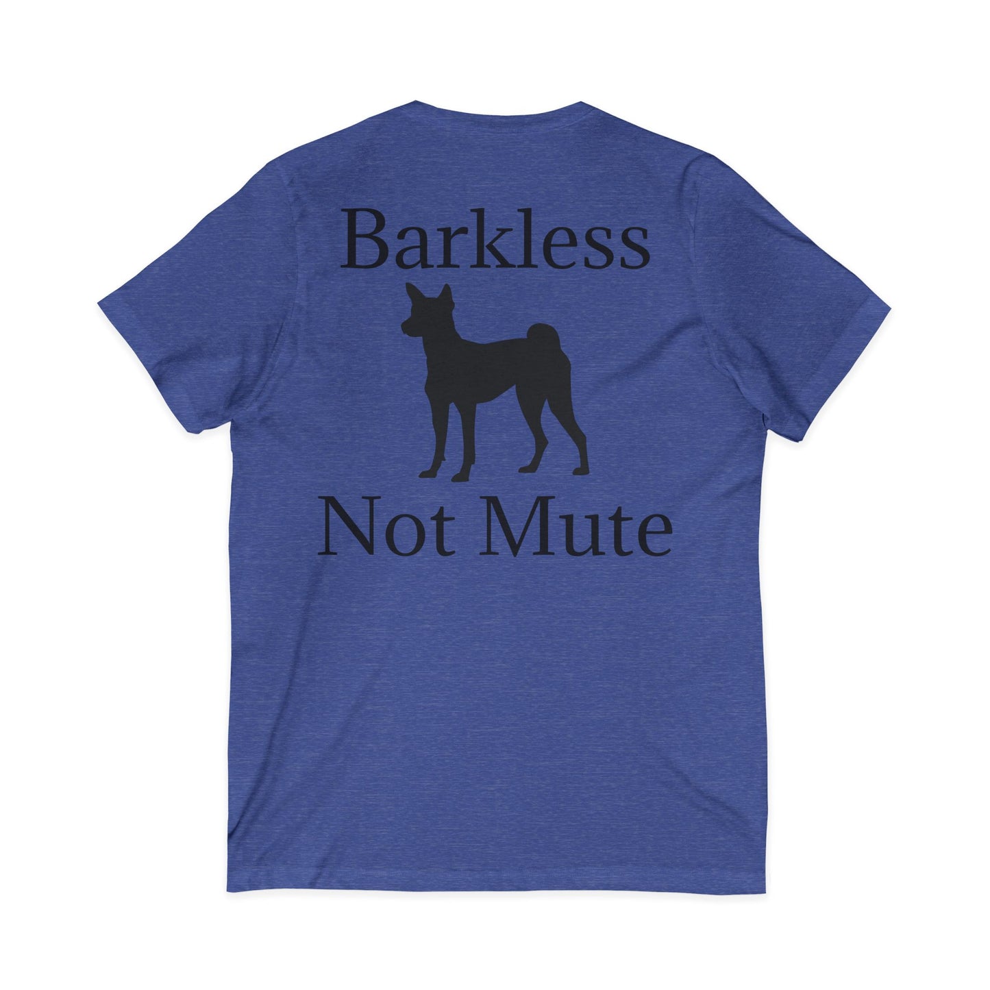 Barkless Not Mute Unisex Short Sleeve V-Neck Tee
