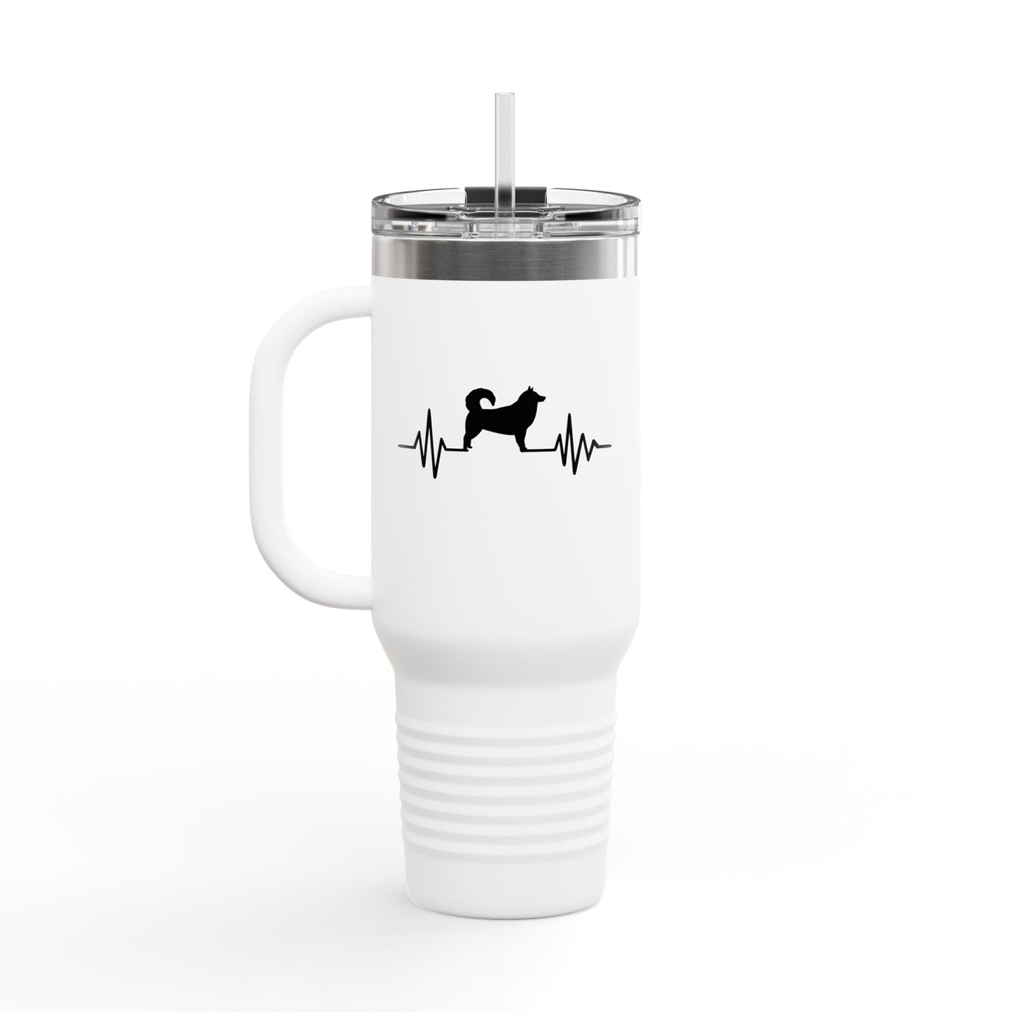 My Heart Beats For Malamutes Insulated Travel Mug