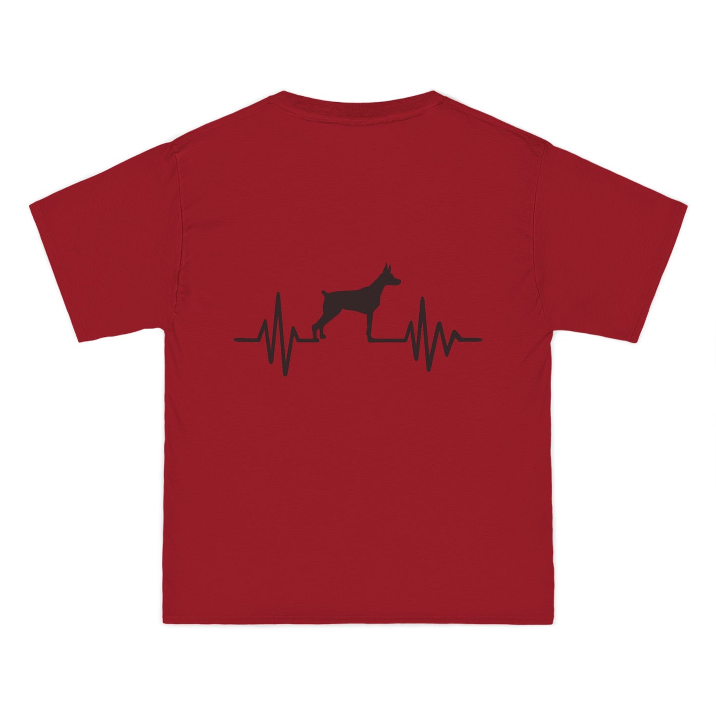 My Heart Beats For Dobermans Men's Short-Sleeve Crewneck Tee