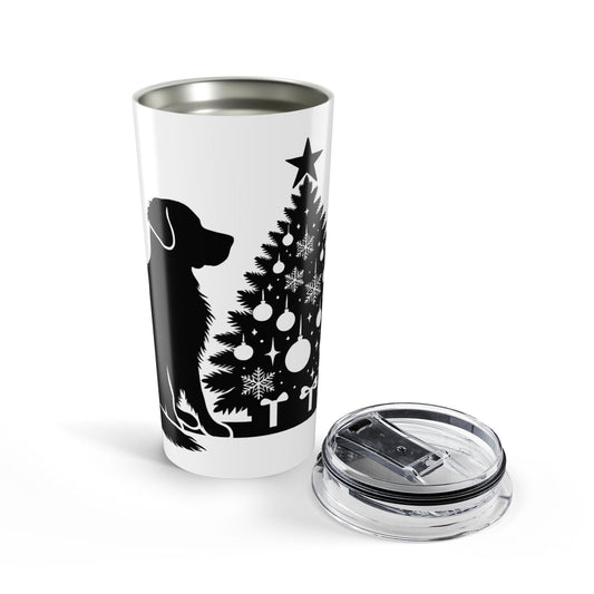 Golden Christmas Tree Tumbler