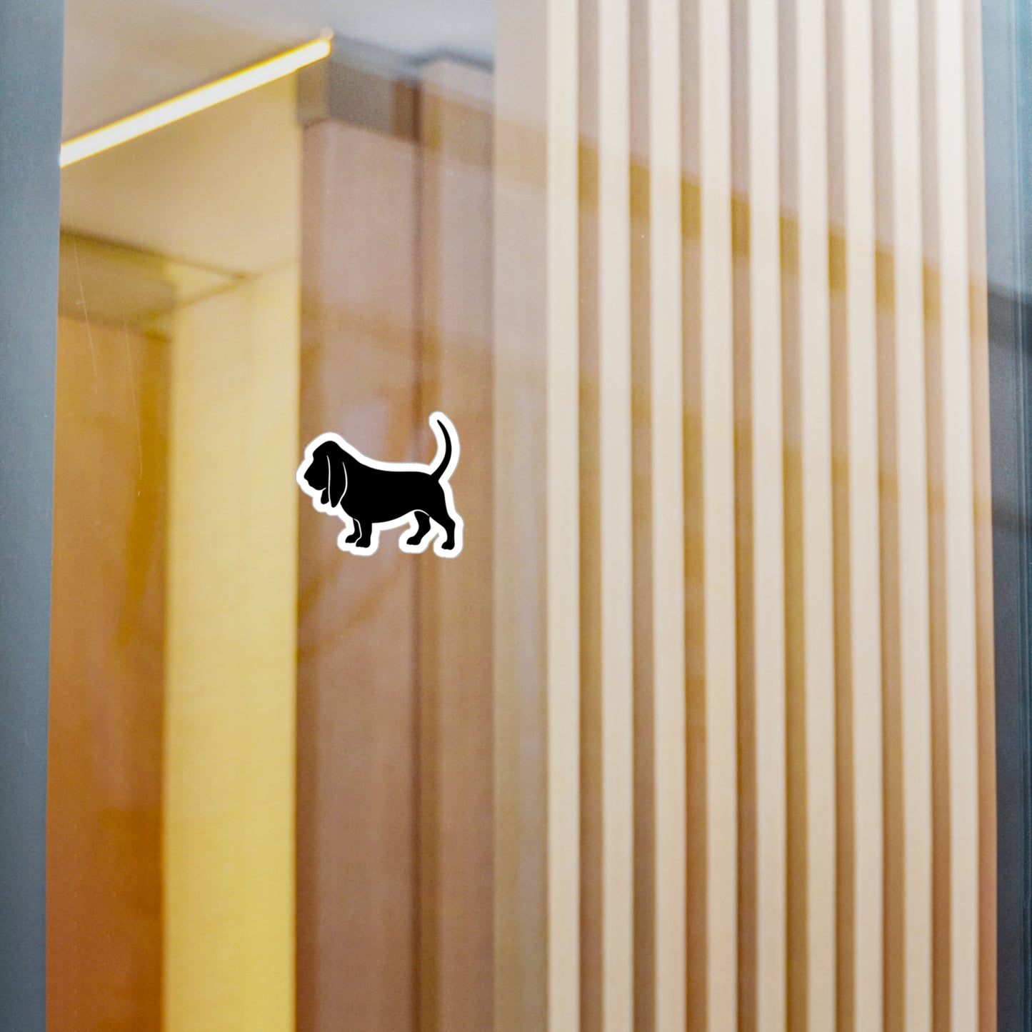 Basset Hound Silhouette Vinyl Decal