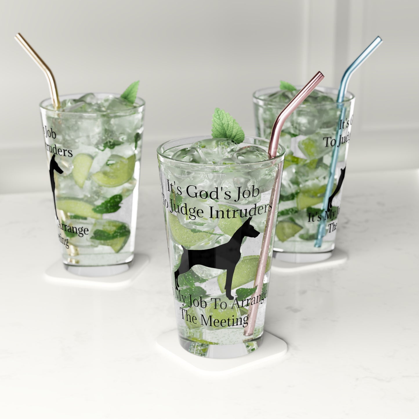 Arrange The Meeting Drinking Glass