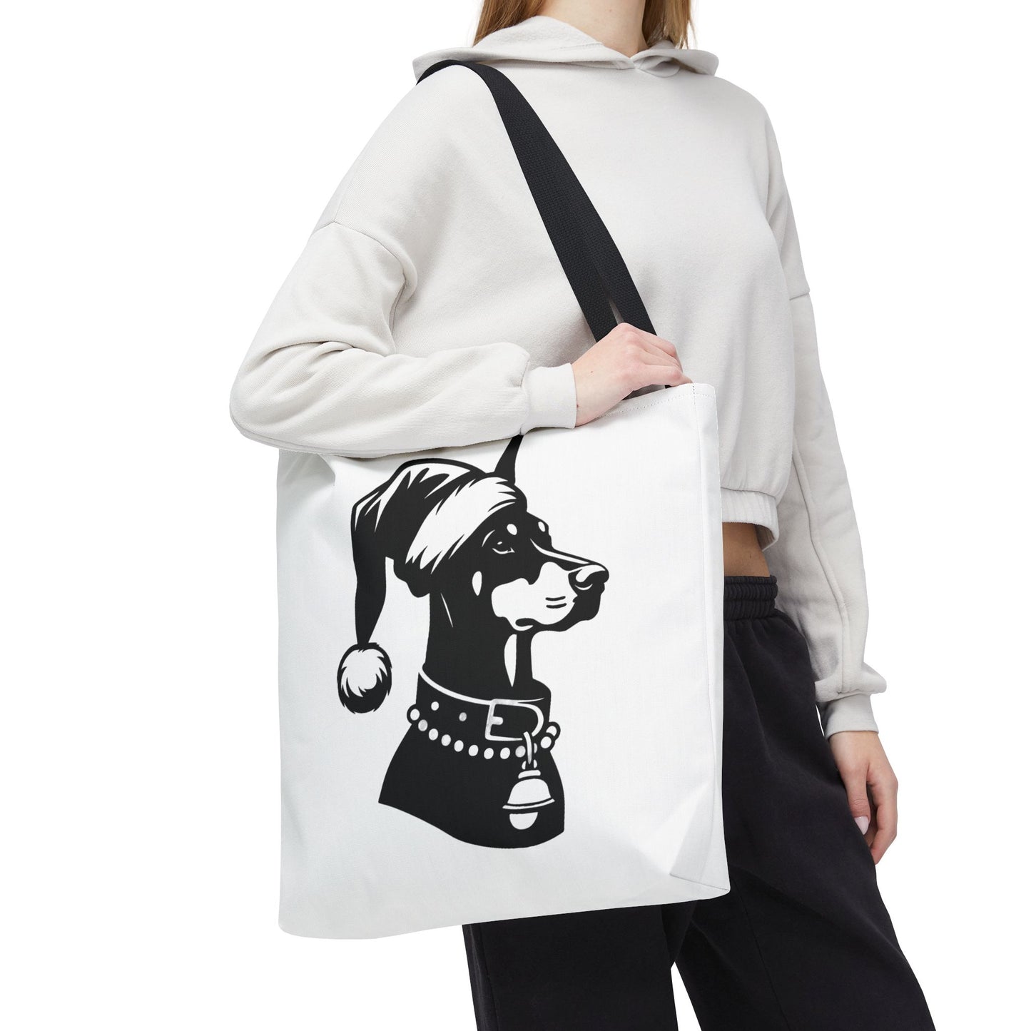 Santa Paws Doberman Tote Bag