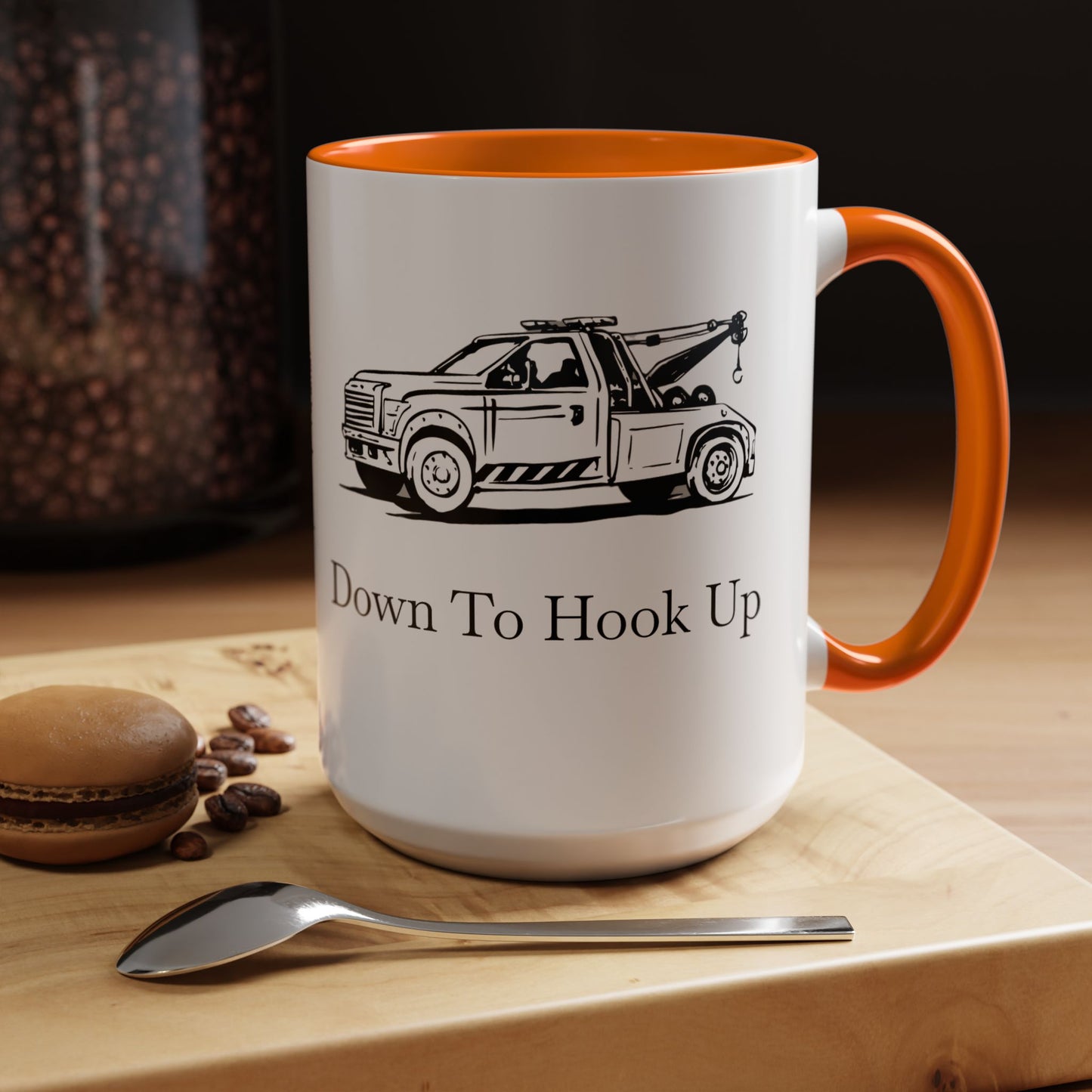 Down To Hook Up 2-Tone Coffee Mug